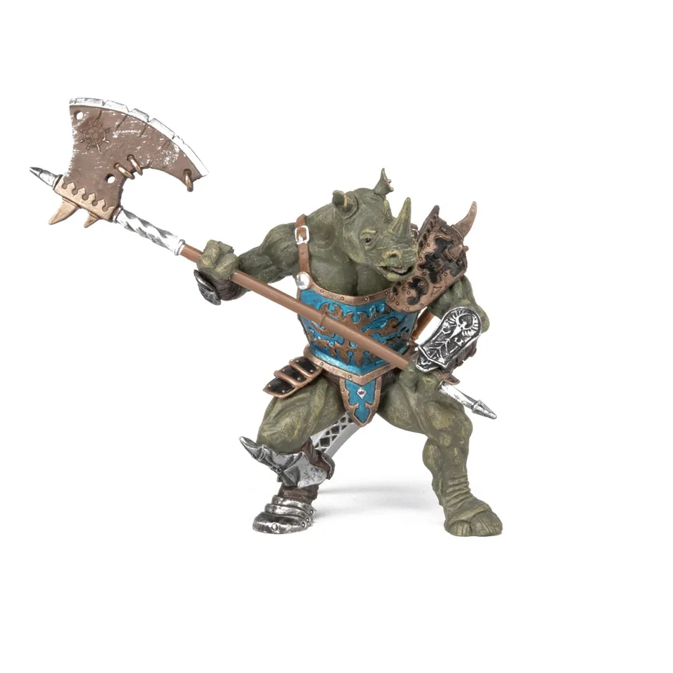 papo-fantasy-mutant-rhinoc-ros-figurine-guerrier-armure image 1