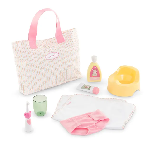corolle-mon-grand-poupon-coffret-langer-tulipes-poupon-36cm-8-accessoires image 1
