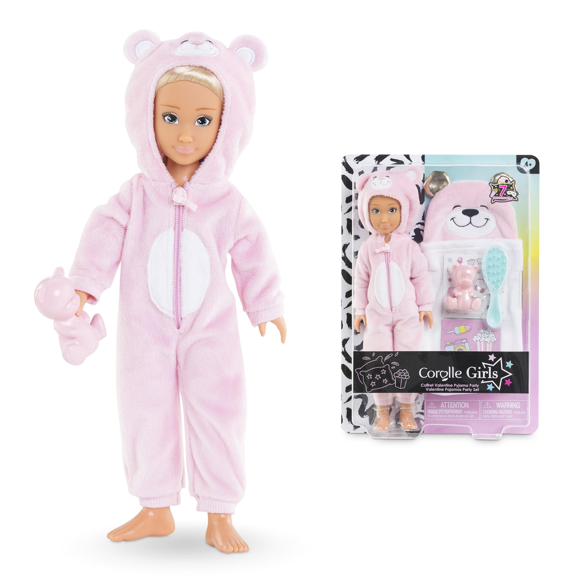 corolle-girls-valentine-pyjama-party-poup-e-mannequin-28-cm-pyjama image 1