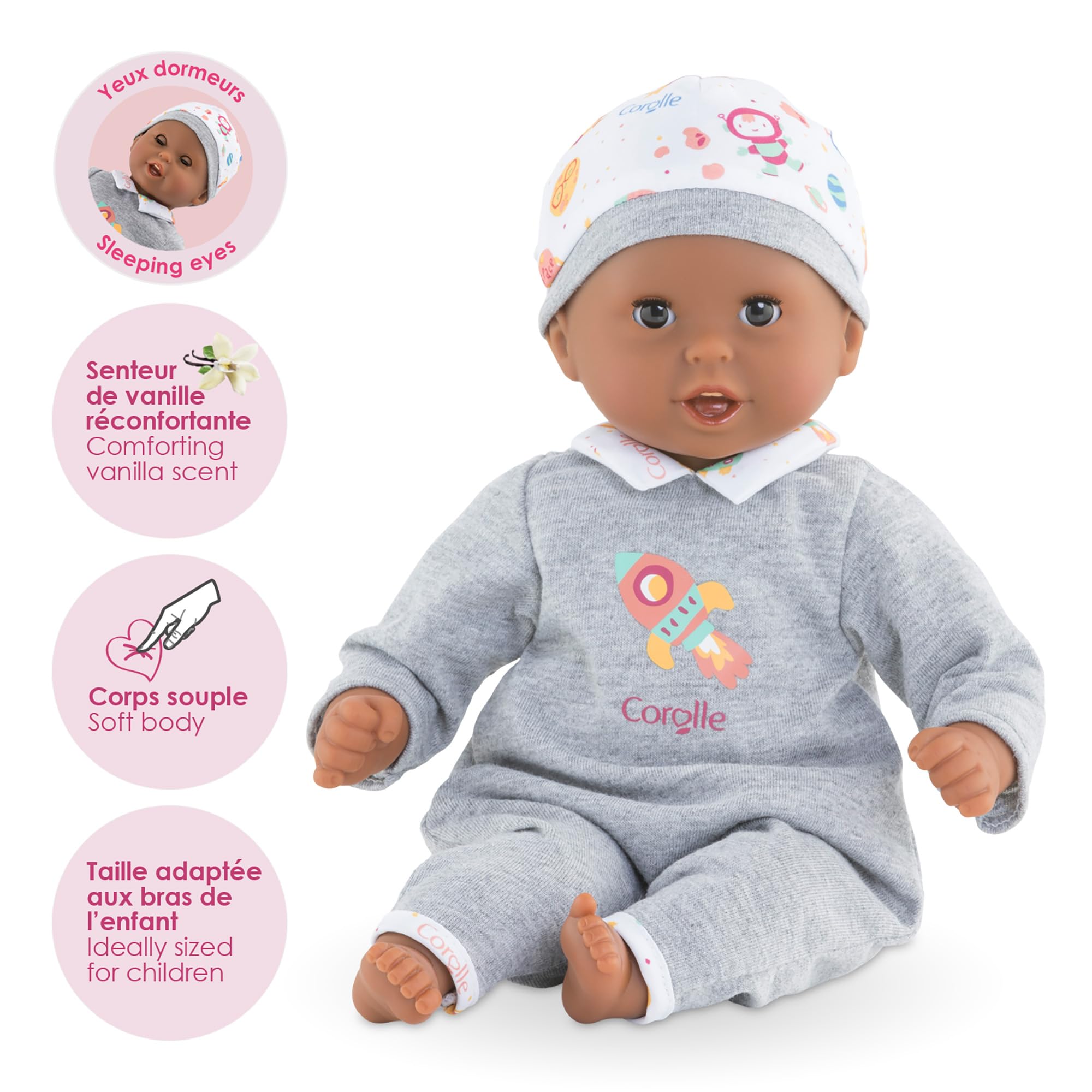 corolle-mon-premier-b-b-calin-marius-poupon-30-cm-yeux-dormeurs image 2