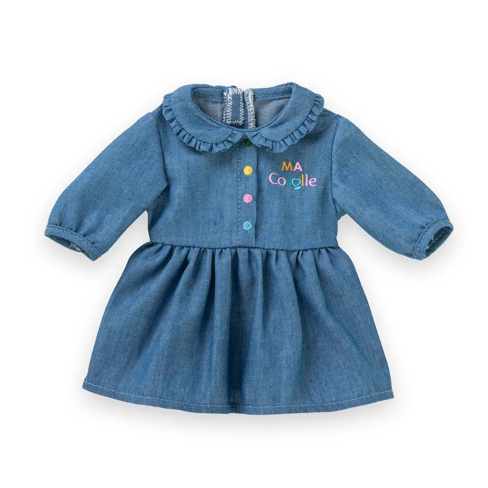 ma-corolle-robe-denim-manches-longues-v-tement-poup-e-36cm image 1