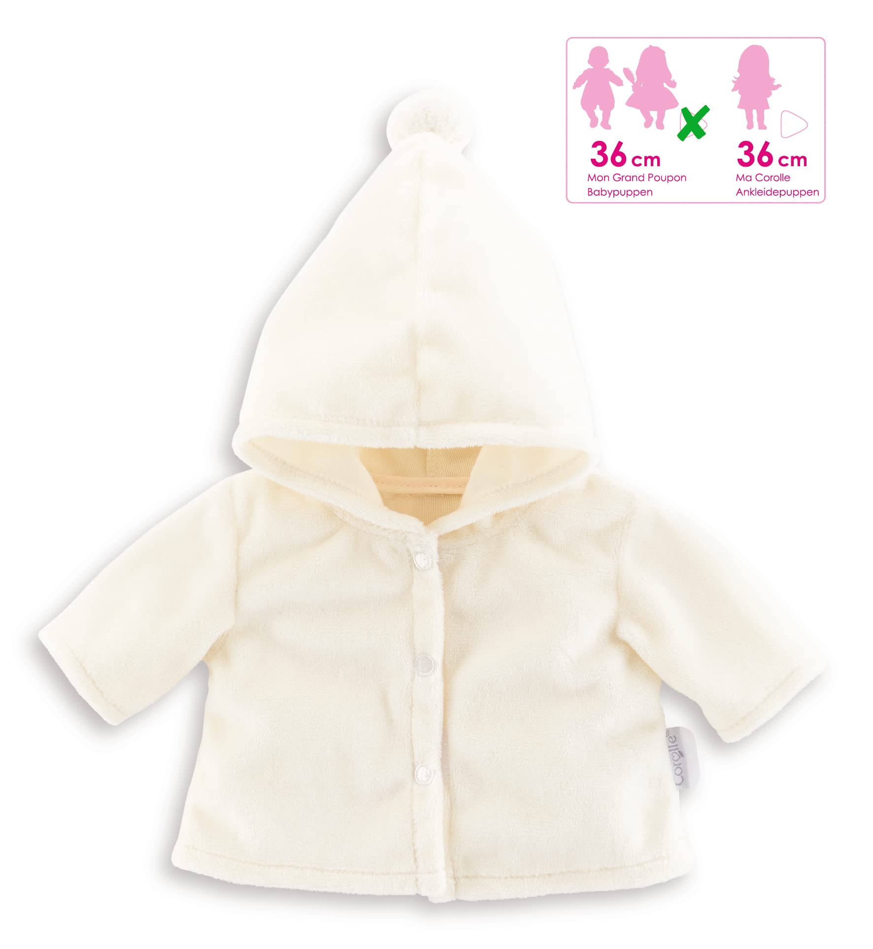 corolle-mon-grand-poupon-manteau-nuit-toil-e-v-tement-36-cm-capuche image 3
