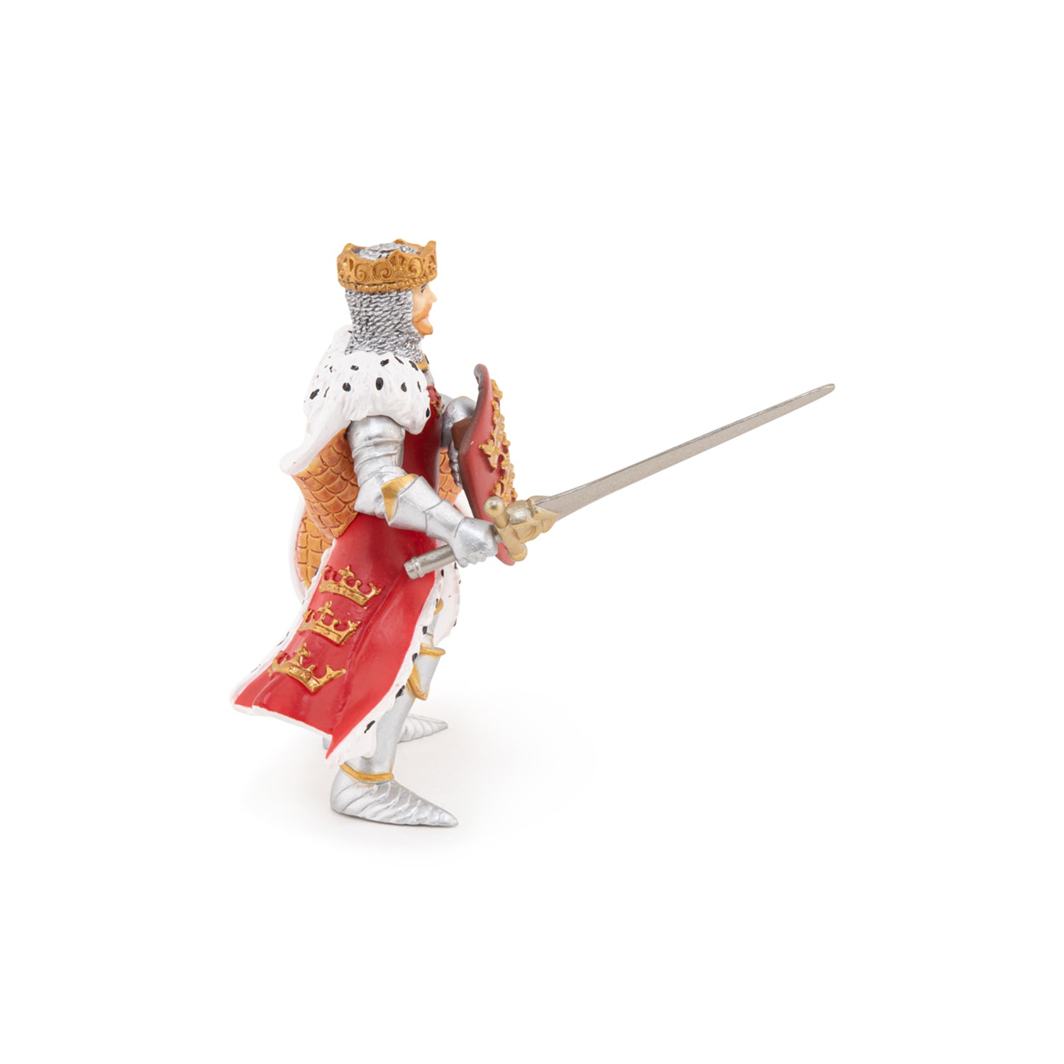 papo-medieval-figurine-roi-arthur-rouge-excalibur image 6