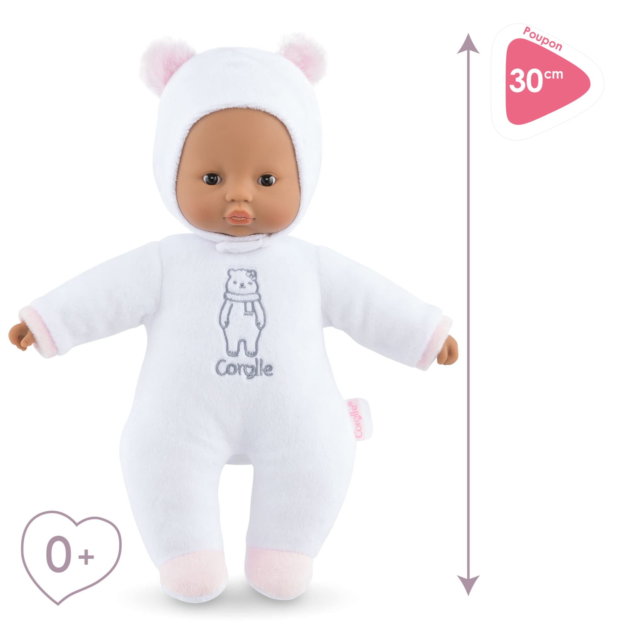 corolle-mon-doudou-pti-c-ur-ours-blanc-poupon-30-cm image 3