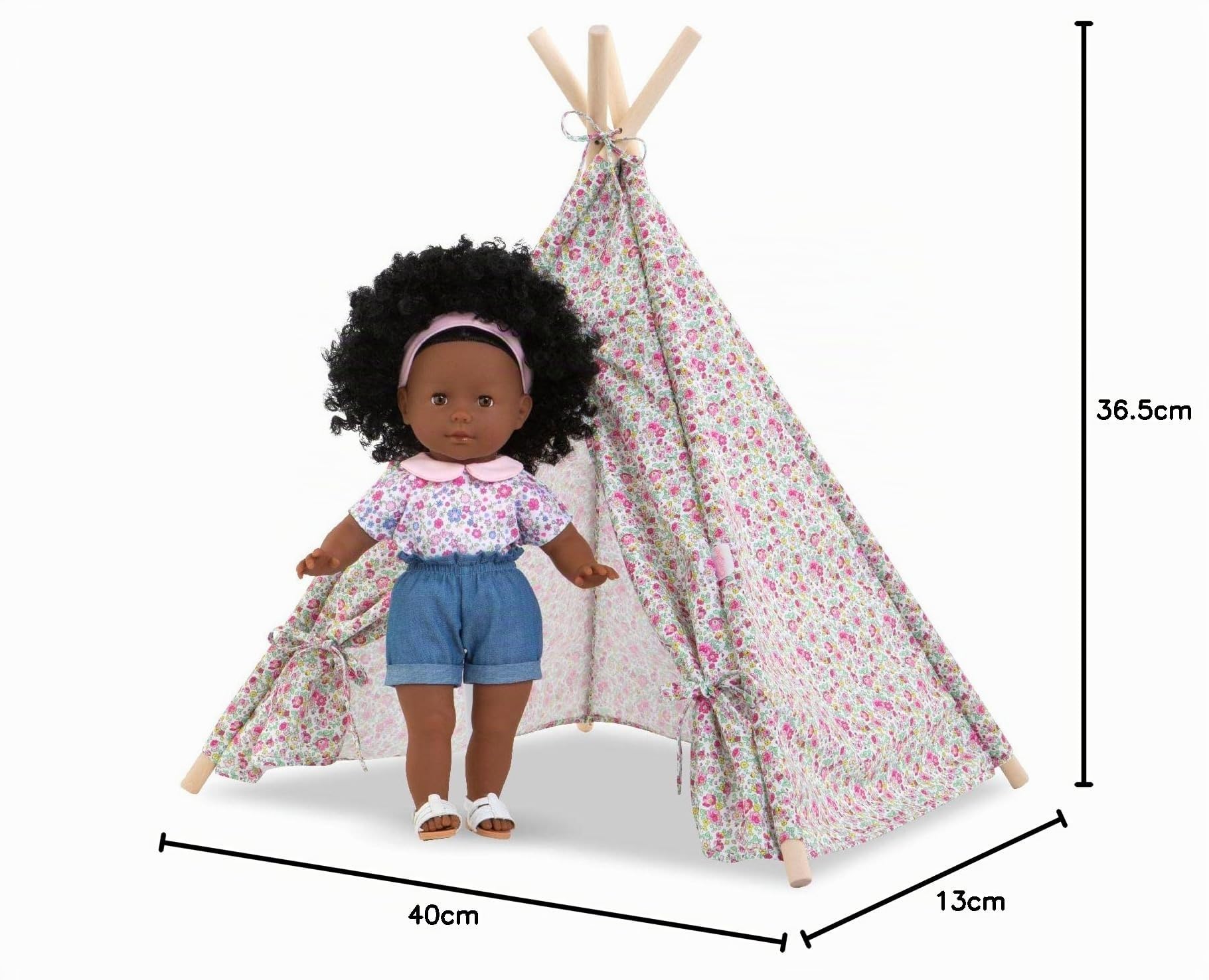 corolle-ma-corolle-tipi-en-bois-tissu-floral-poup-e-36-cm image 4