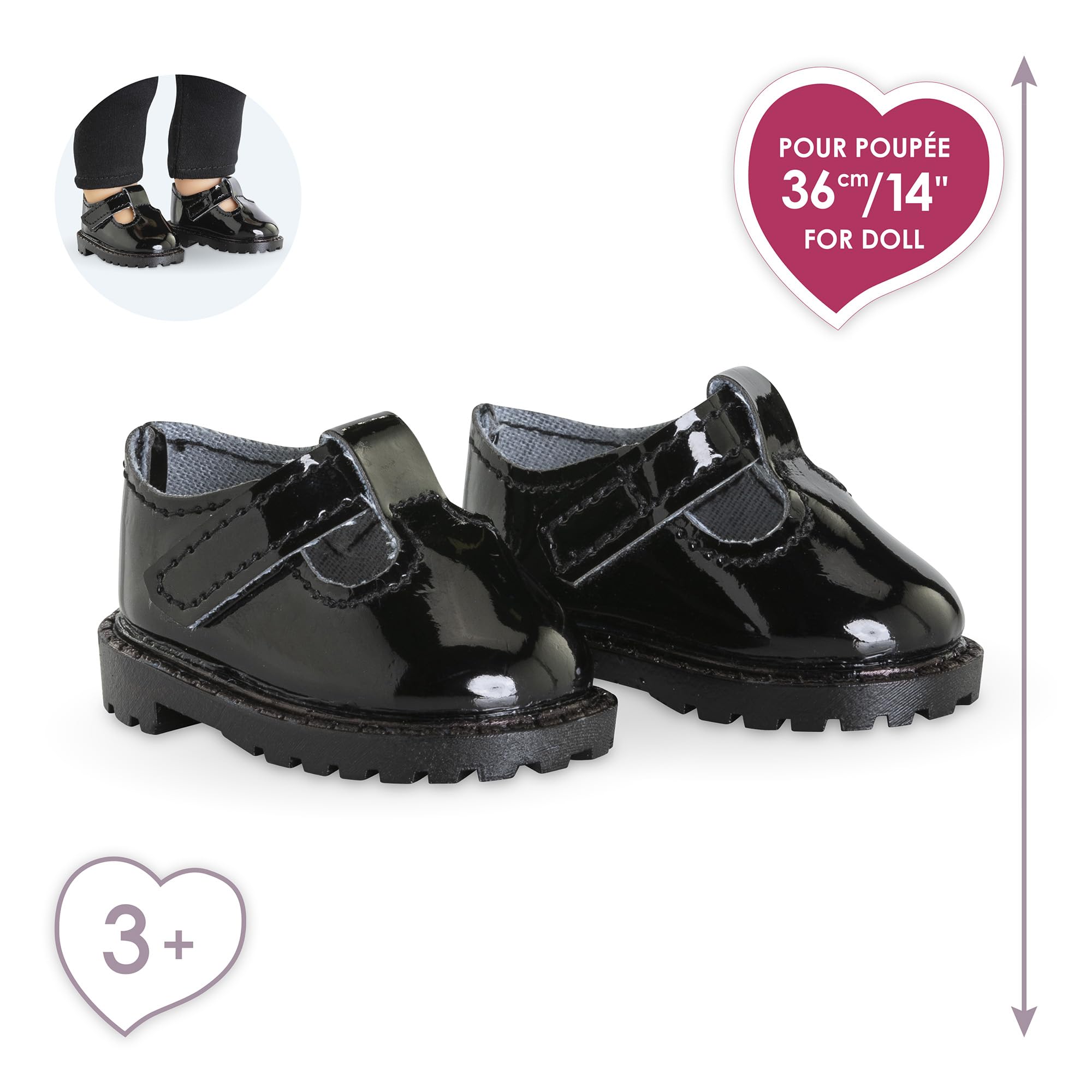 corolle-ma-corolle-babies-vernies-noires-chaussures-poup-e-36cm image 2
