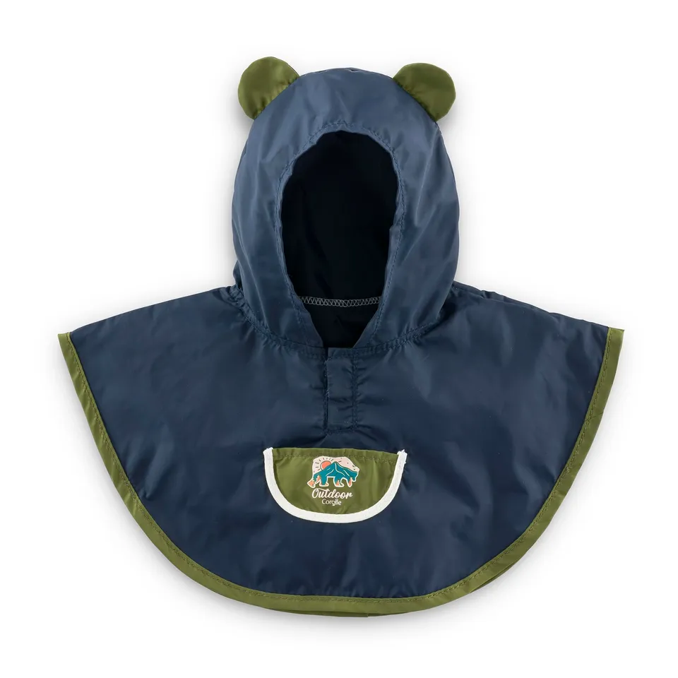 corolle-mon-grand-poupon-poncho-pluie-petit-explorateur-poupon-36cm image 1