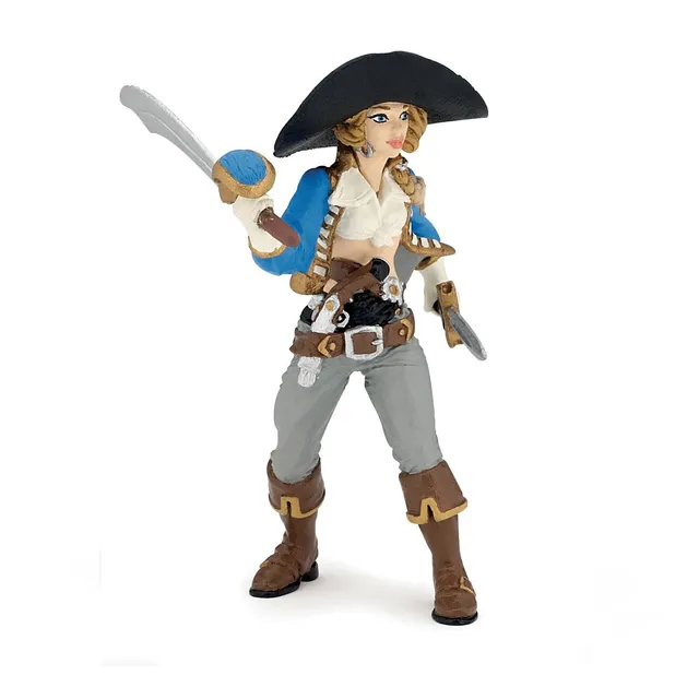 papo-pirates-figurine-femme-corsaire-sabre-mousquet image 1