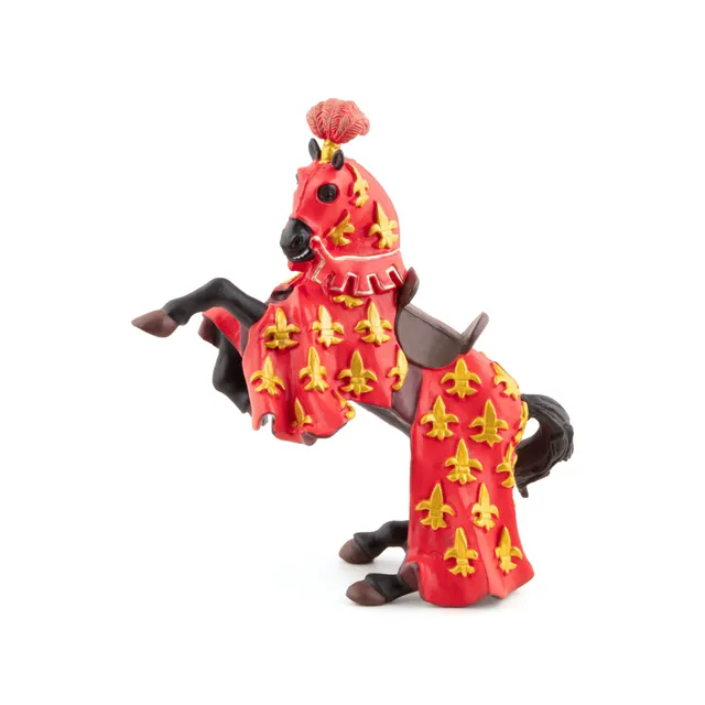 papo-medieval-cheval-du-prince-philippe-rouge-figurine image 1