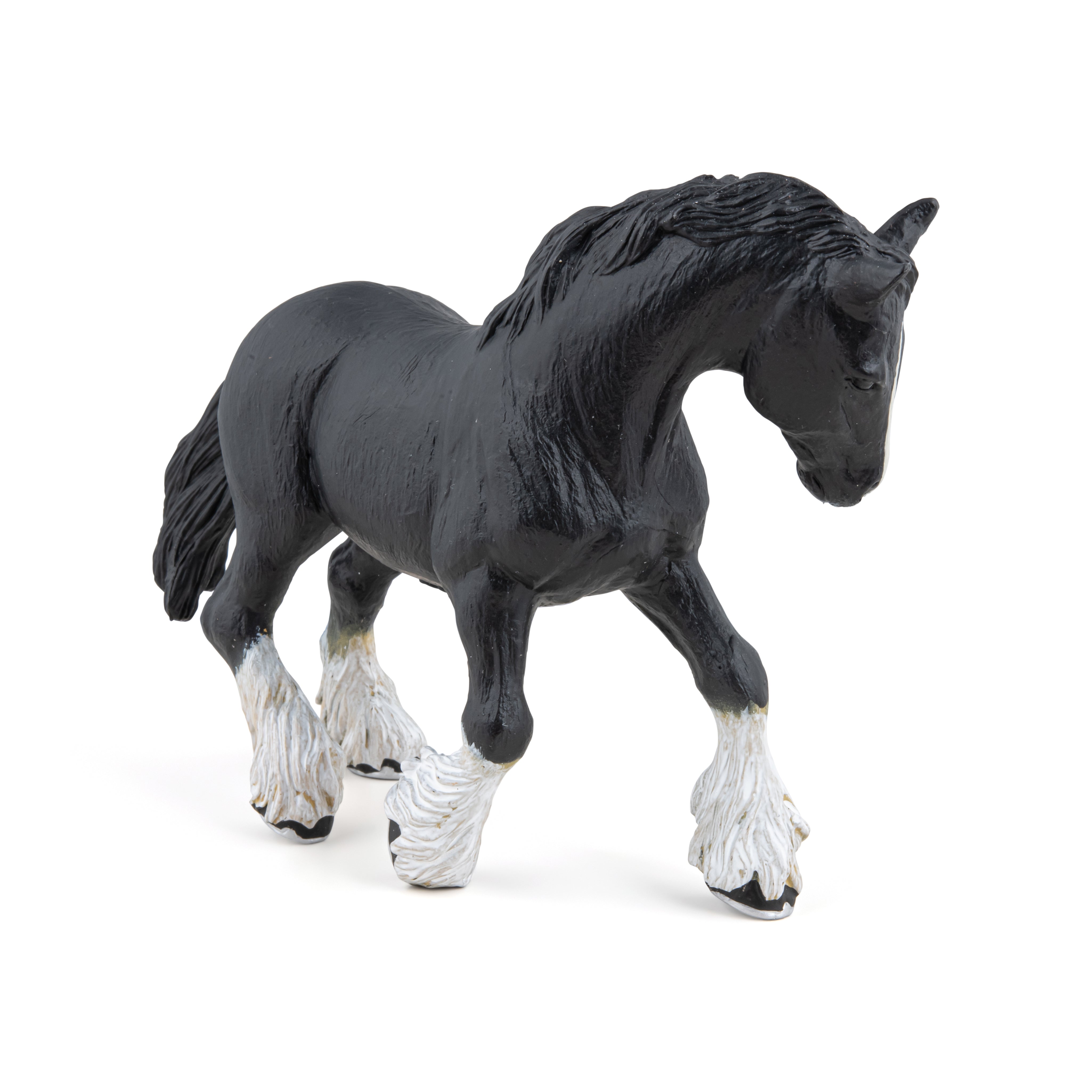 papo-figurine-etalon-shire-noir-cheval-de-trait image 3