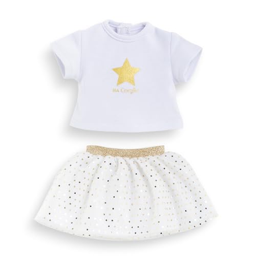 corolle-ma-corolle-ensemble-jupe-et-t-shirt-ivoire-or-36-cm image 8