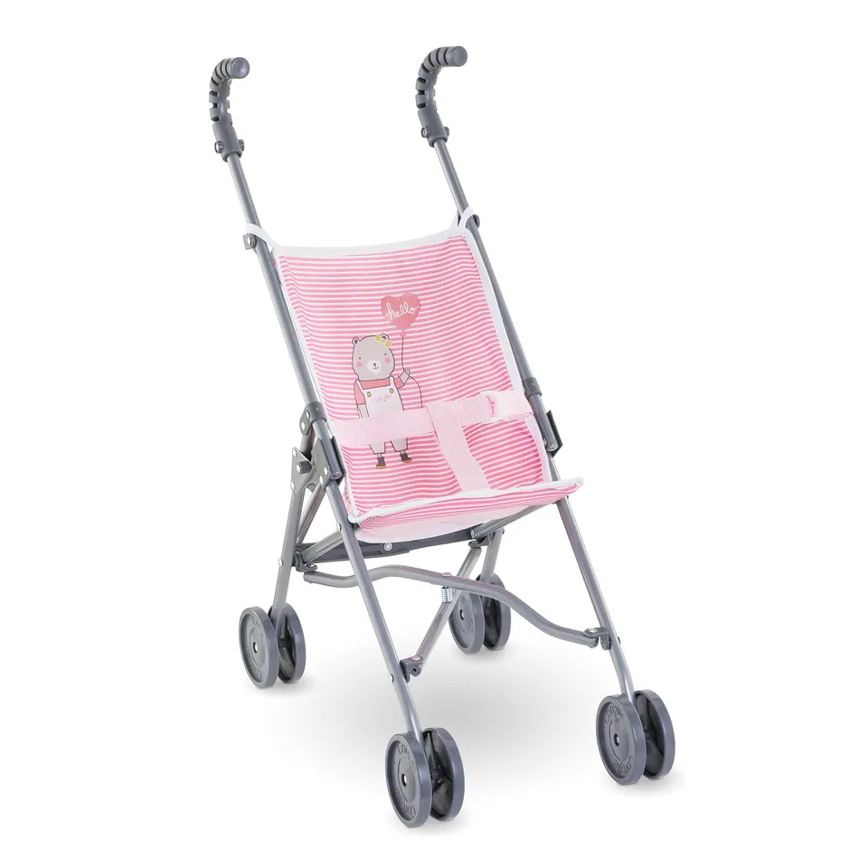 corolle-mon-grand-poupon-poussette-canne-rose-36-42cm image 1