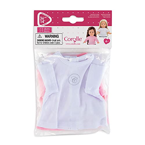 corolle-ma-corolle-2-t-shirts-v-tement-poup-e-36-cm-rose image 7