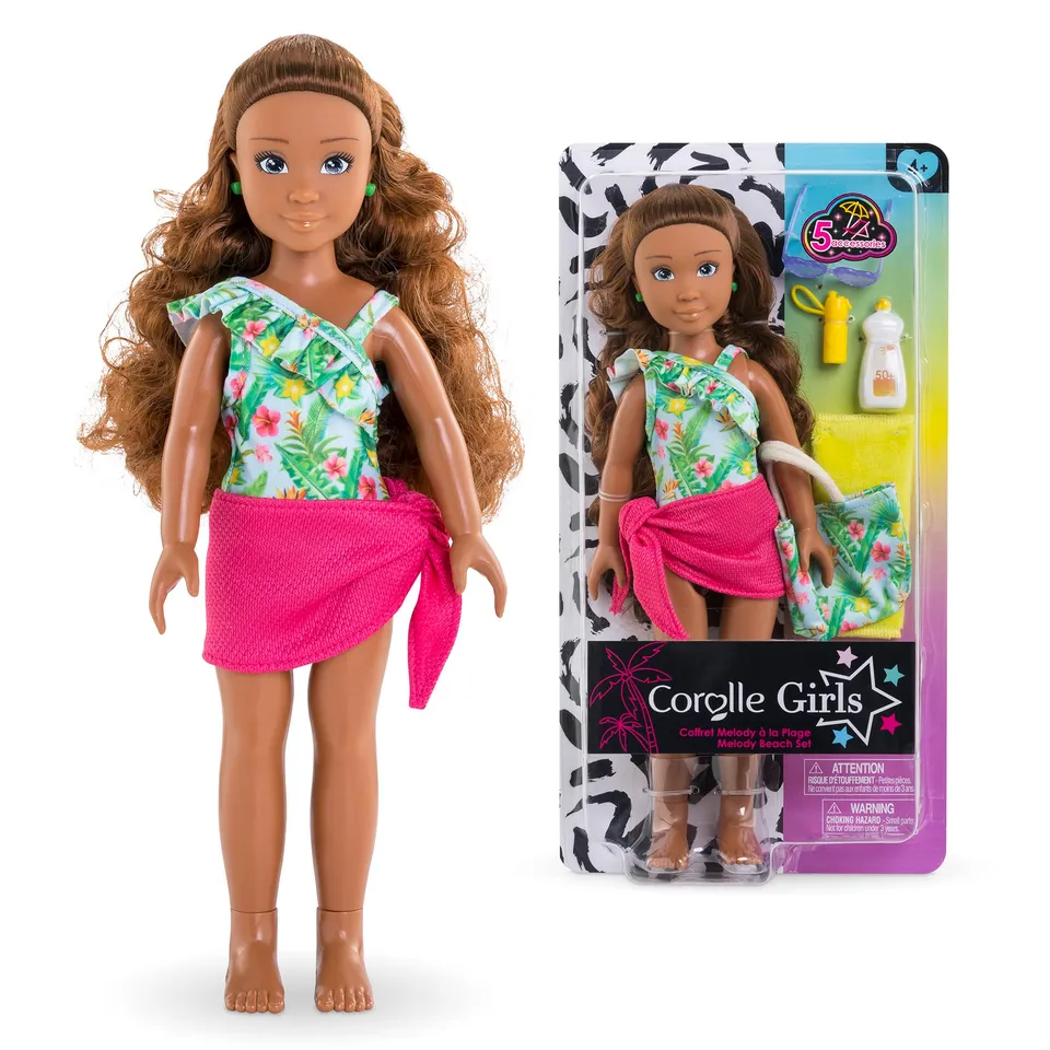 corolle-girls-melody-la-plage-poup-e-mannequin-28-cm-maillot image 1