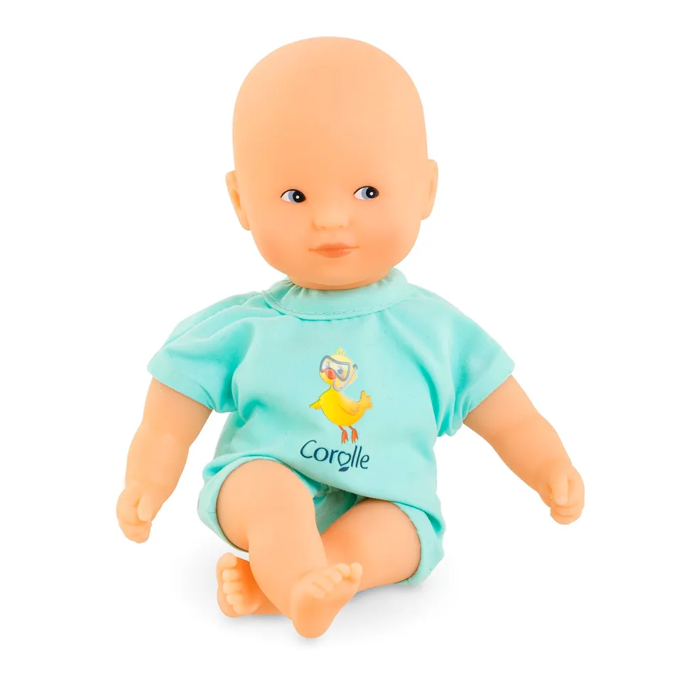 corolle-mon-premier-poupon-mini-bain-bleu-poupon-20cm-yeux-bleus image 1