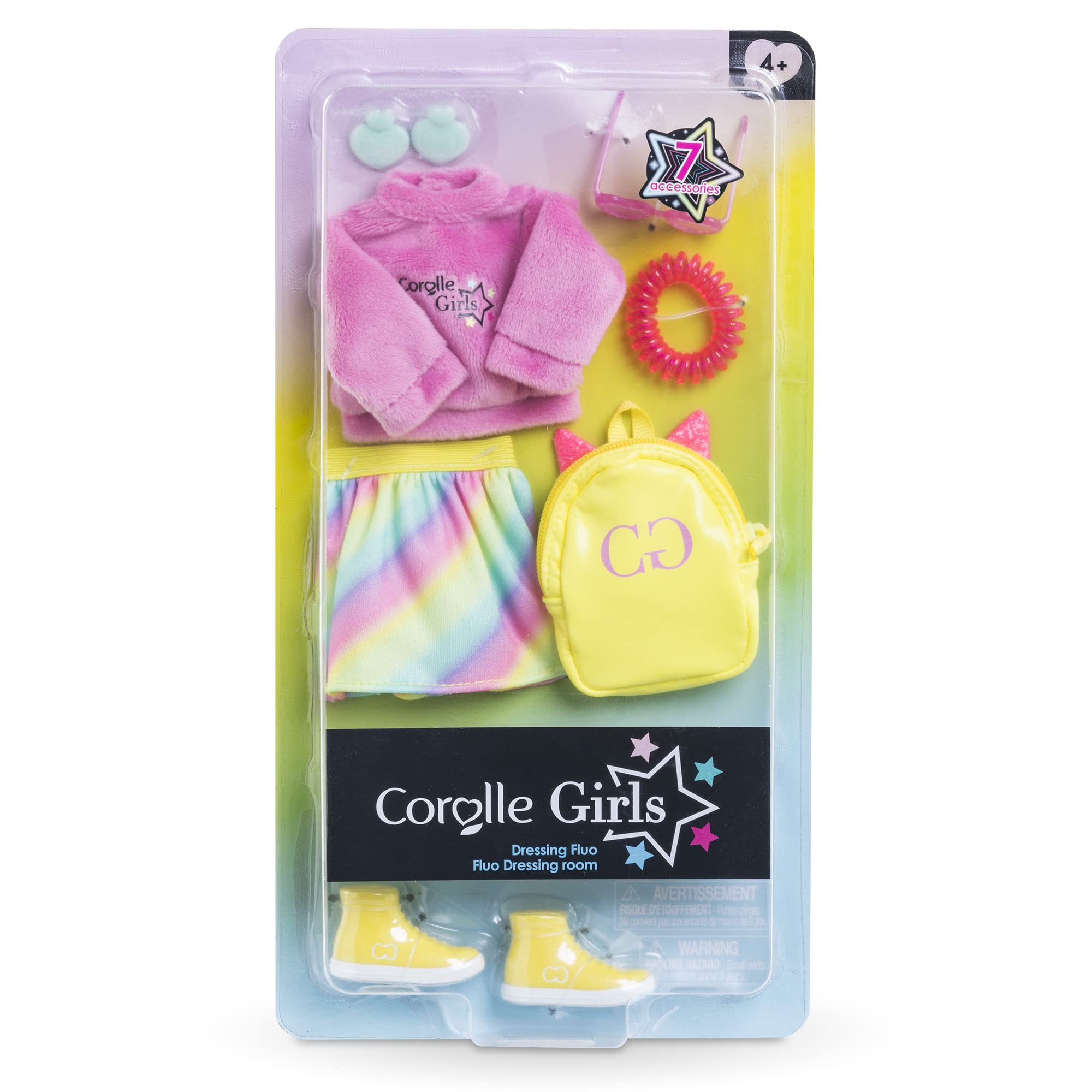 corolle-girls-dressing-fluo-tenue-poup-e-mannequin-28cm-7-pcs image 7