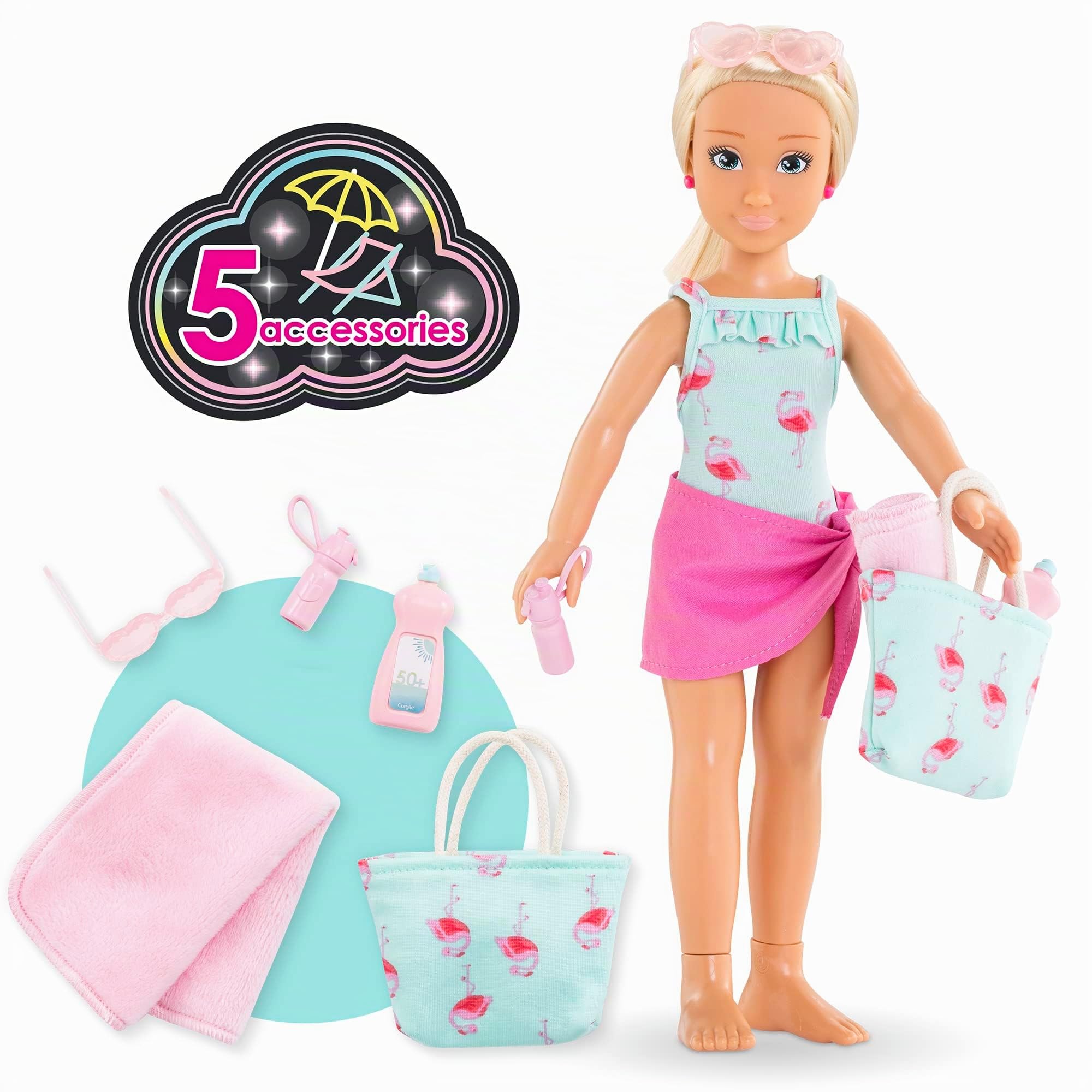 corolle-girls-valentine-la-plage-poup-e-28-cm-5-accessoires image 2