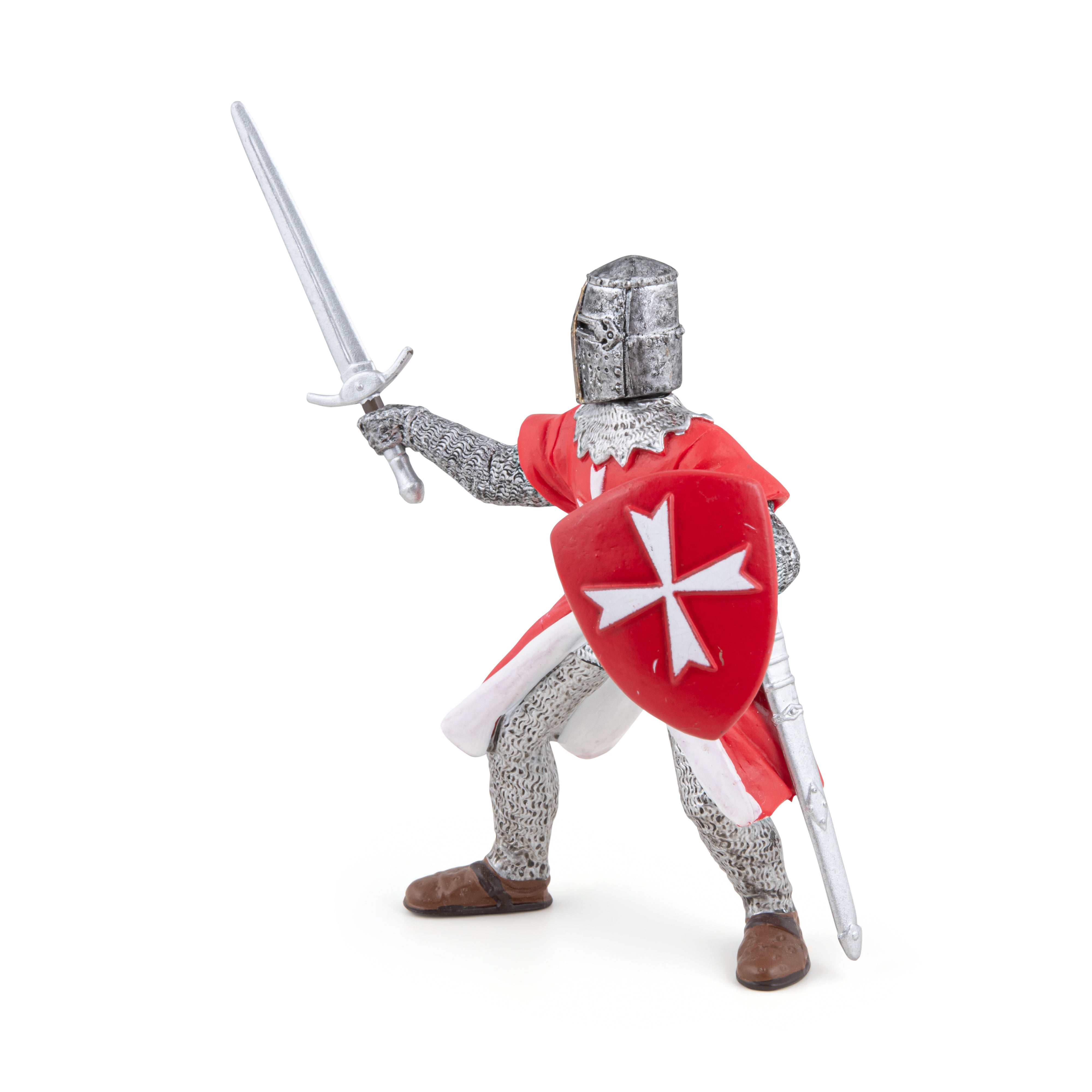 papo-medieval-chevalier-de-malte-figurine-crois-cape-noire image 2