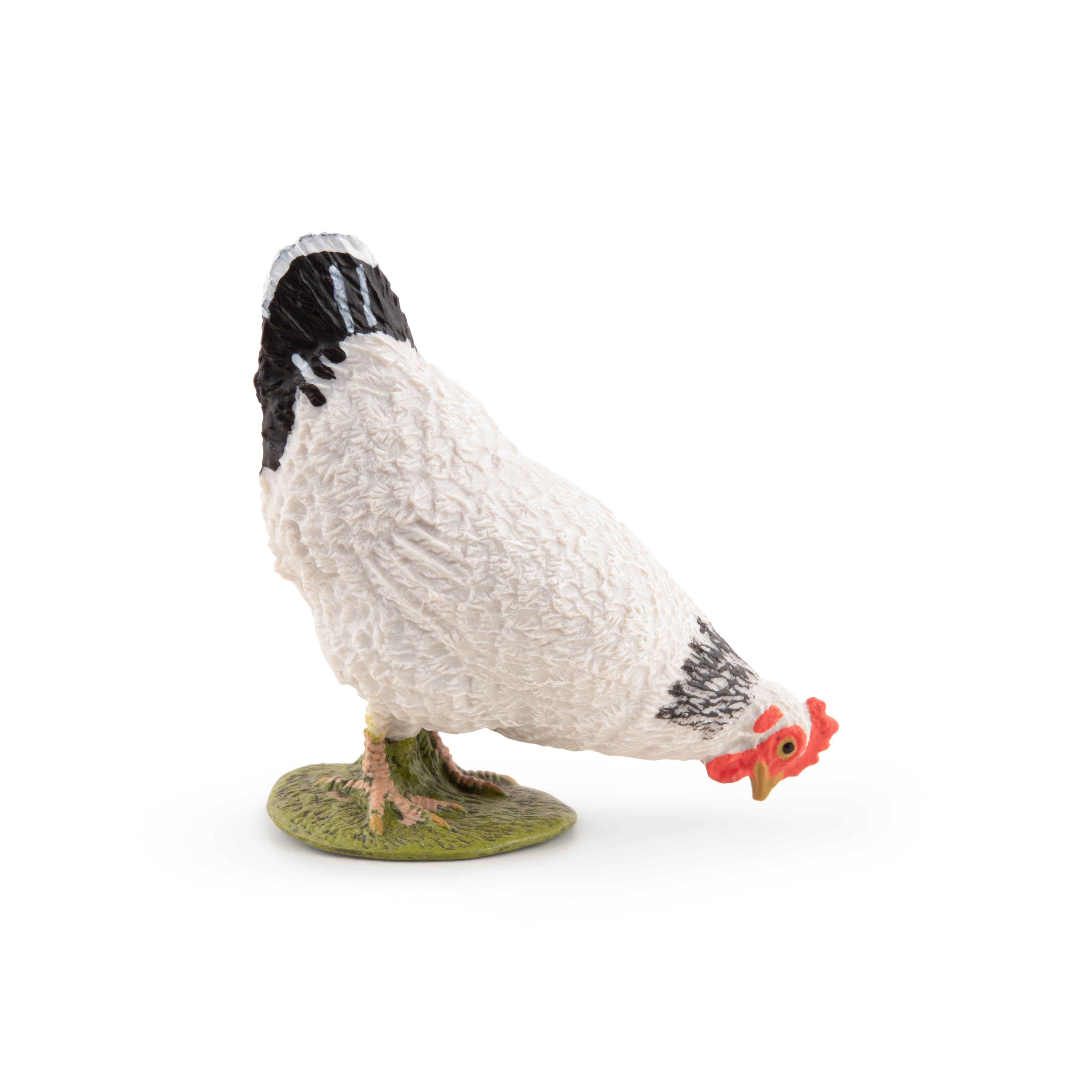 papo-farmyard-friends-poule-blanche-picorant-figurine image 5