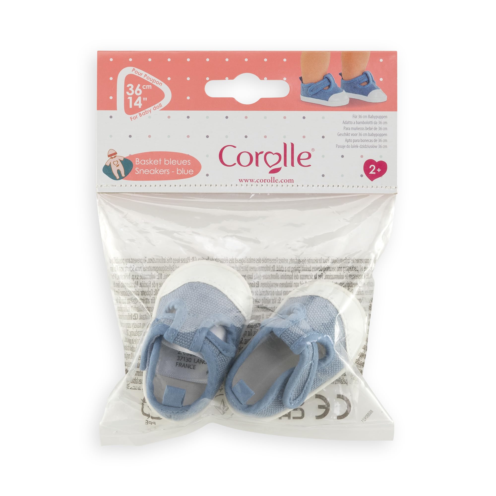 corolle-mon-grand-poupon-baskets-bleues-chaussures-36cm image 3