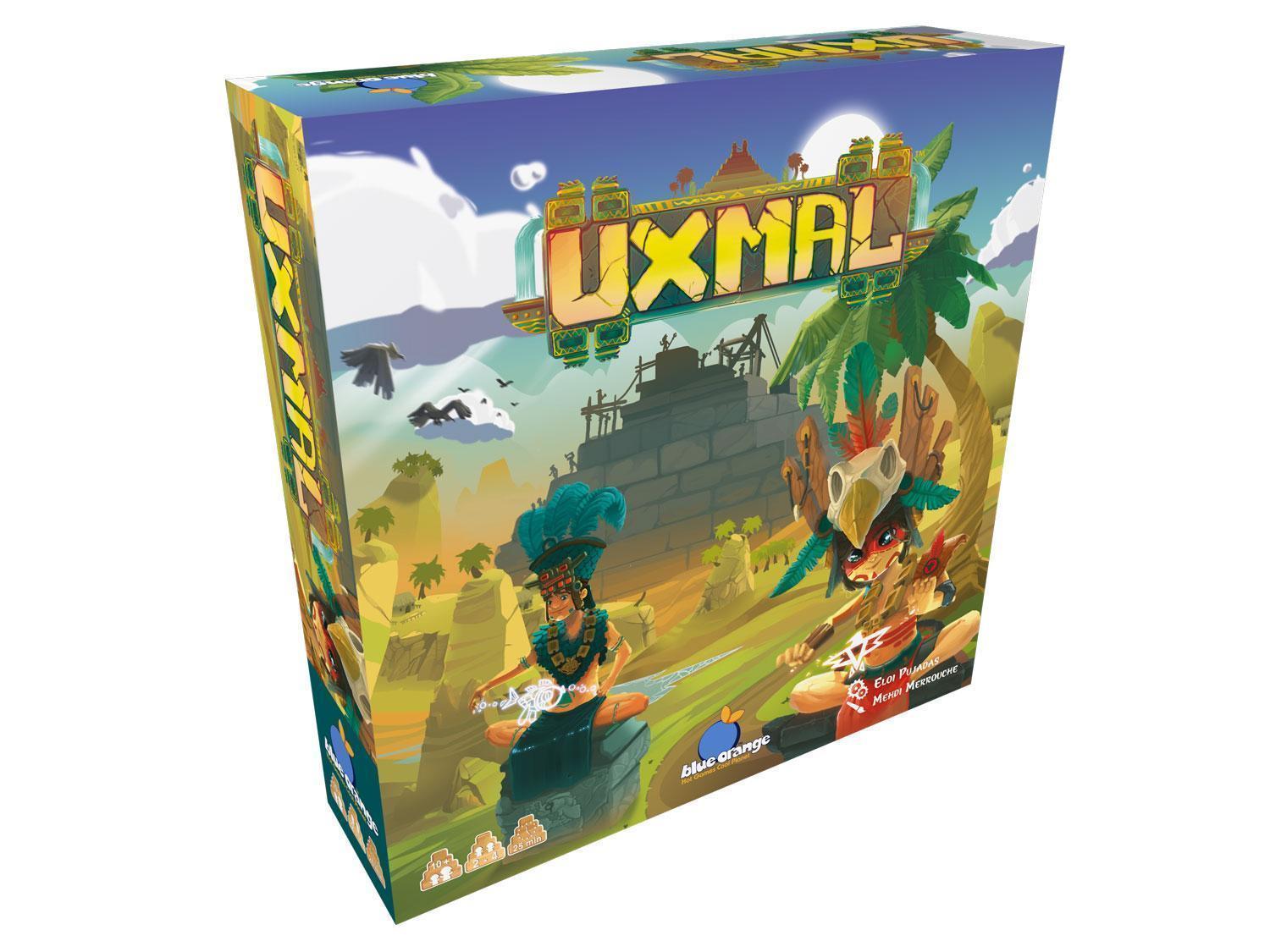 blue-orange-jeux-famille-uxmal-jeu-de-soci-t-pyramide-maya image 1