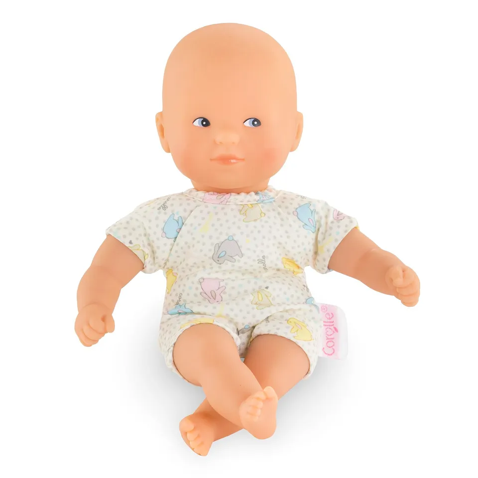 corolle-mon-premier-mini-calin-lapin-poupon-20-cm-bleu image 1