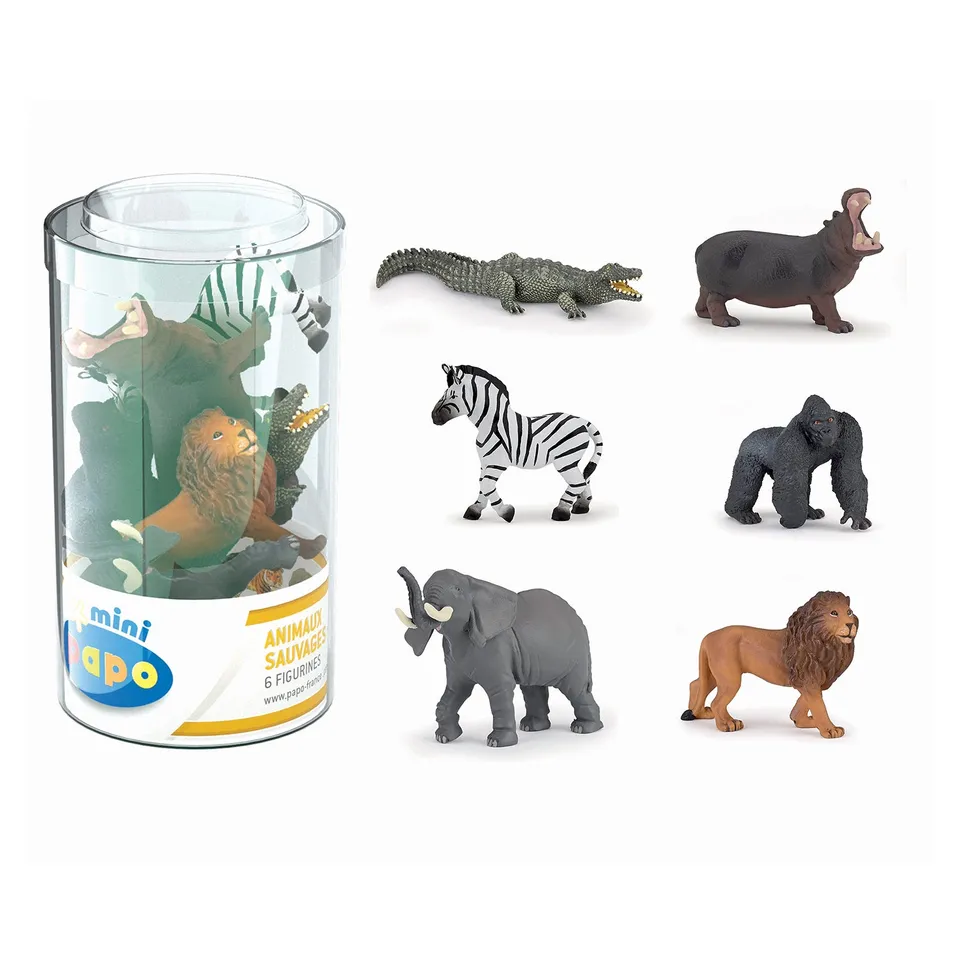 papo-mini-plus-sauvages-lot-1-figurines-x6 image 1