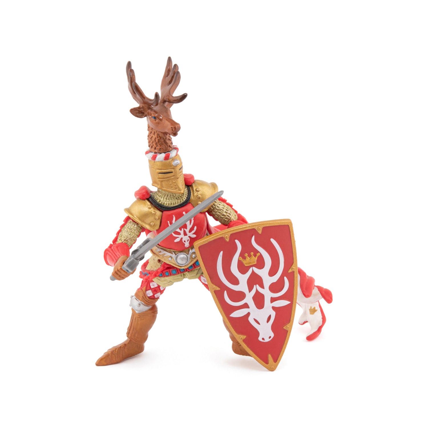 papo-medieval-figurine-ma-tre-des-armes-cimier-cerf image 3