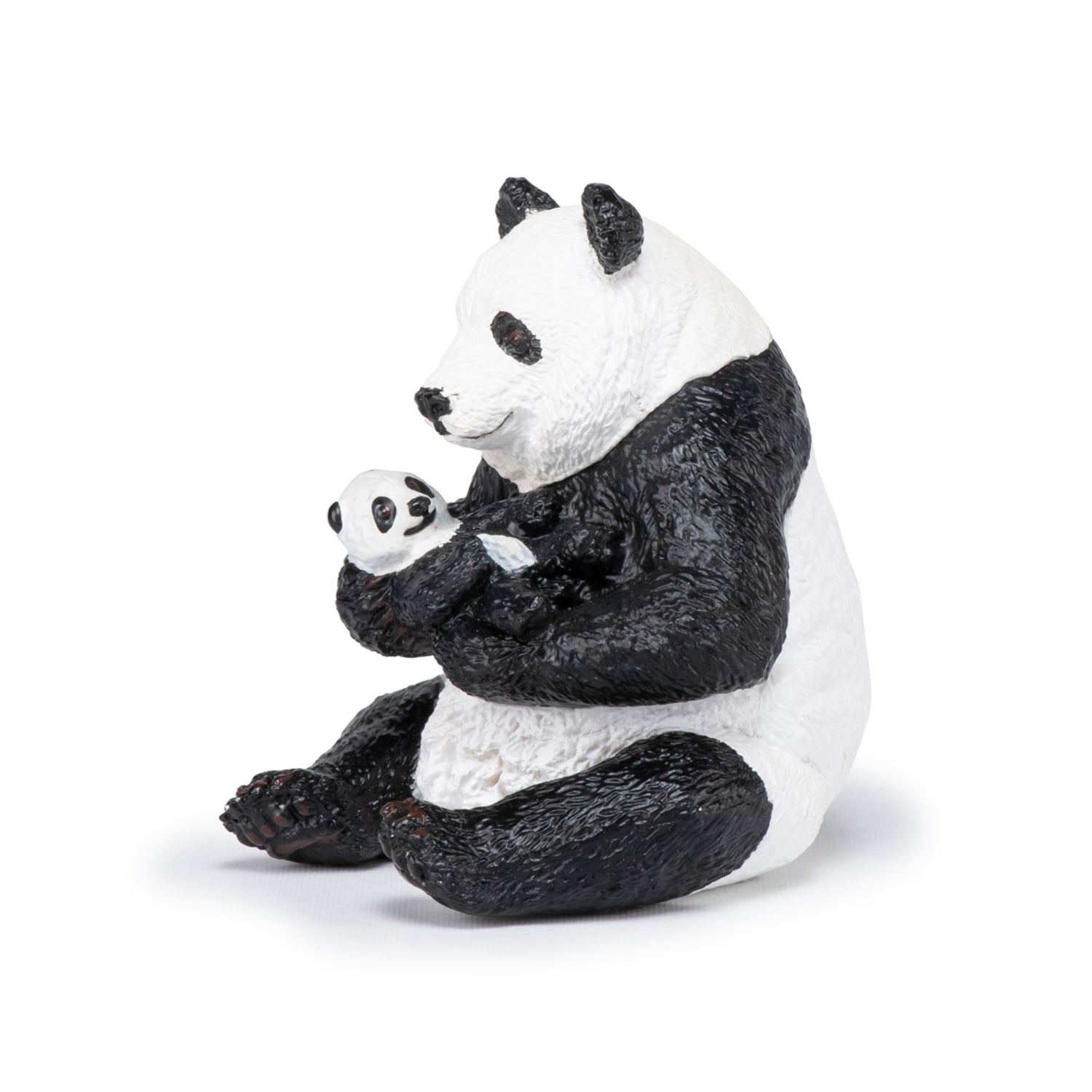 papo-wildlife-figurine-panda-assis-et-son-b-b-jouet-enfant image 1