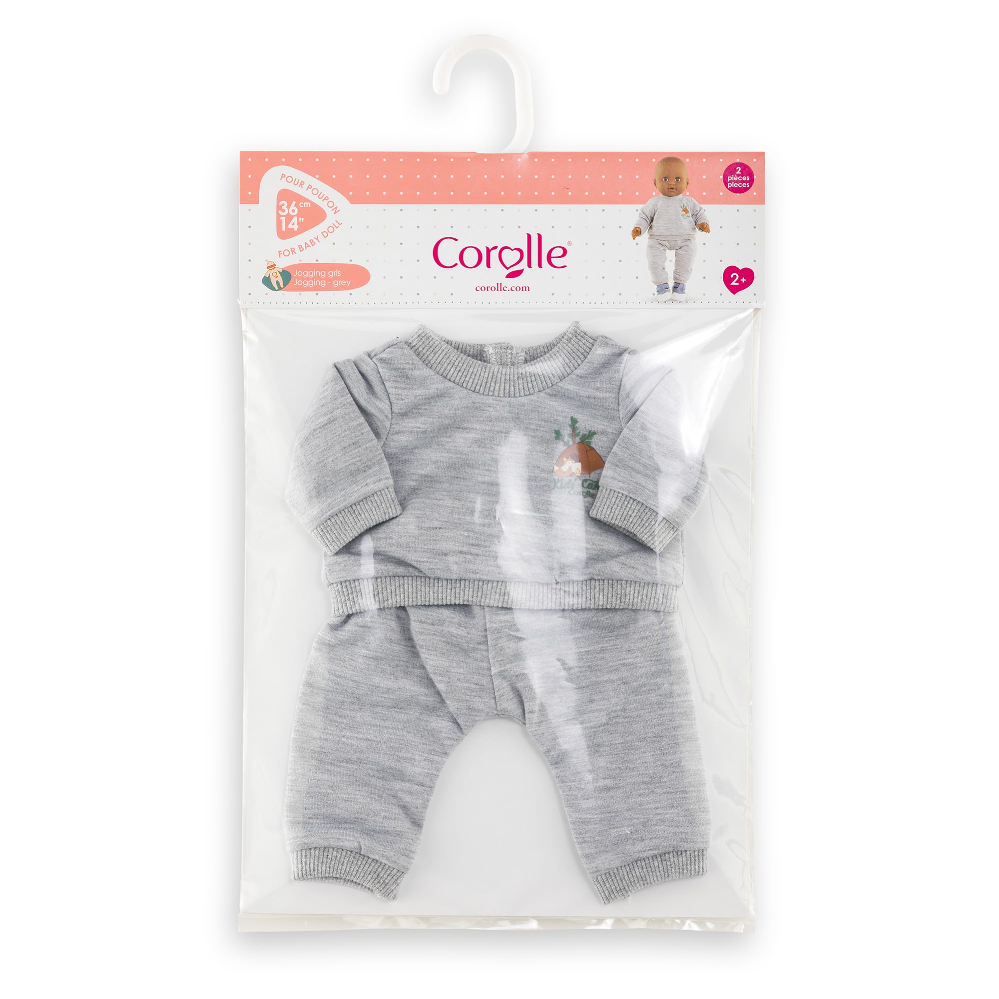 corolle-mon-grand-poupon-jogging-gris-petit-explorateur-poupon-36cm image 2