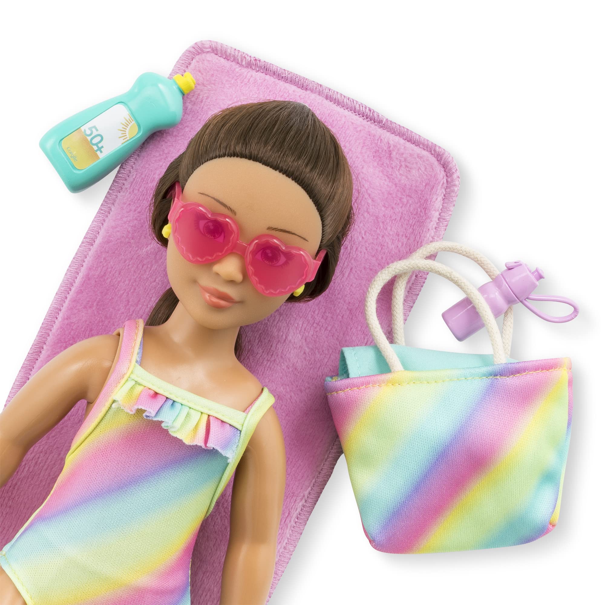 corolle-girls-coffret-luna-la-plage-poup-e-28cm-5-accessoires image 7