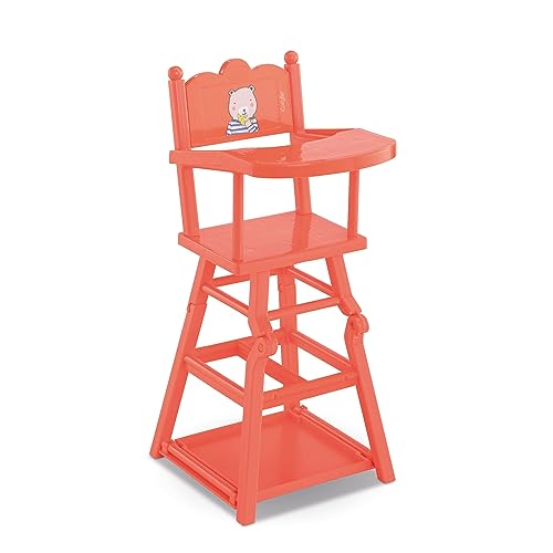 corolle-mon-grand-chaise-haute-accessoire-poupon-36-42cm-corail image 7