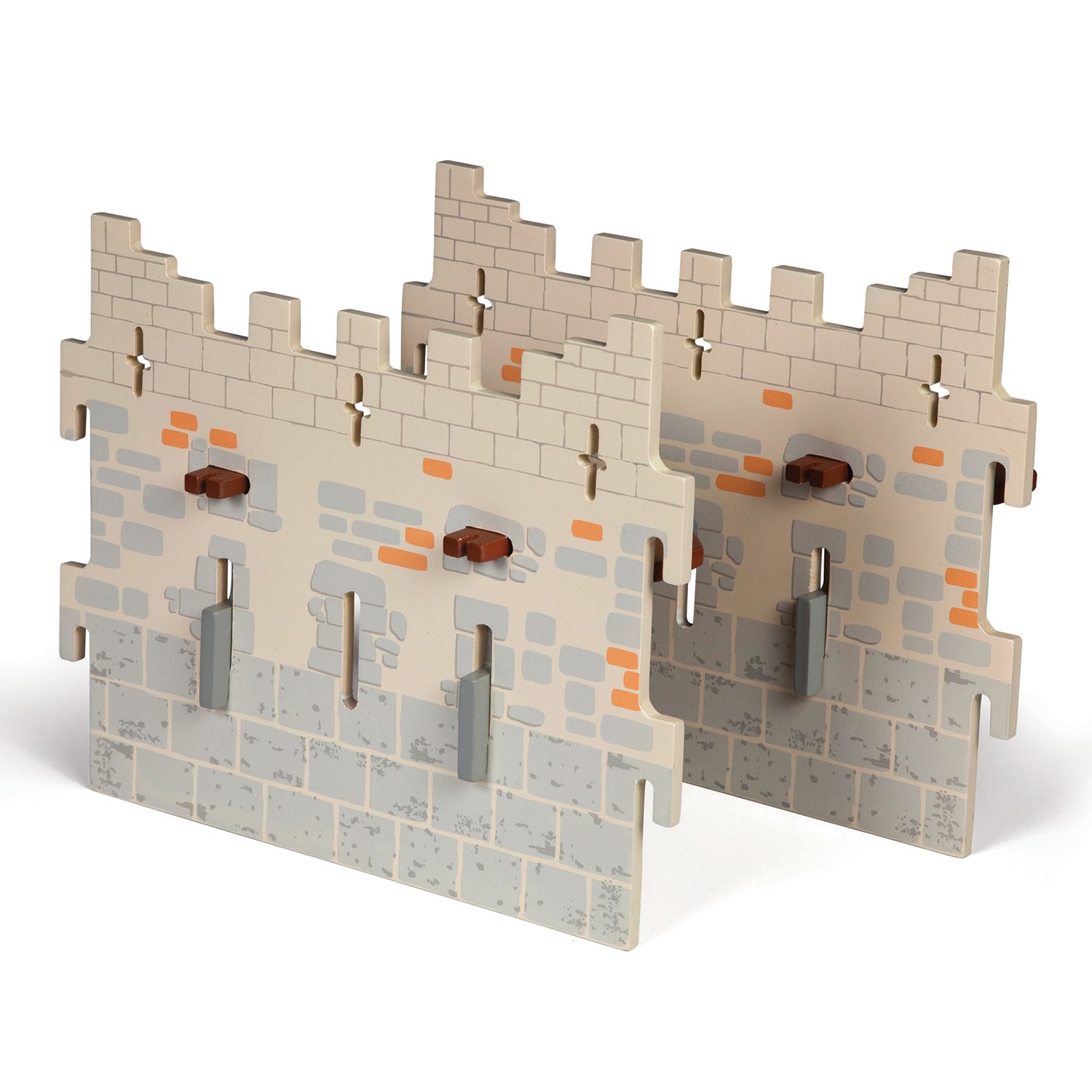 papo-medieval-set-ch-teau-ma-tre-des-armes-2-grands-murs image 1