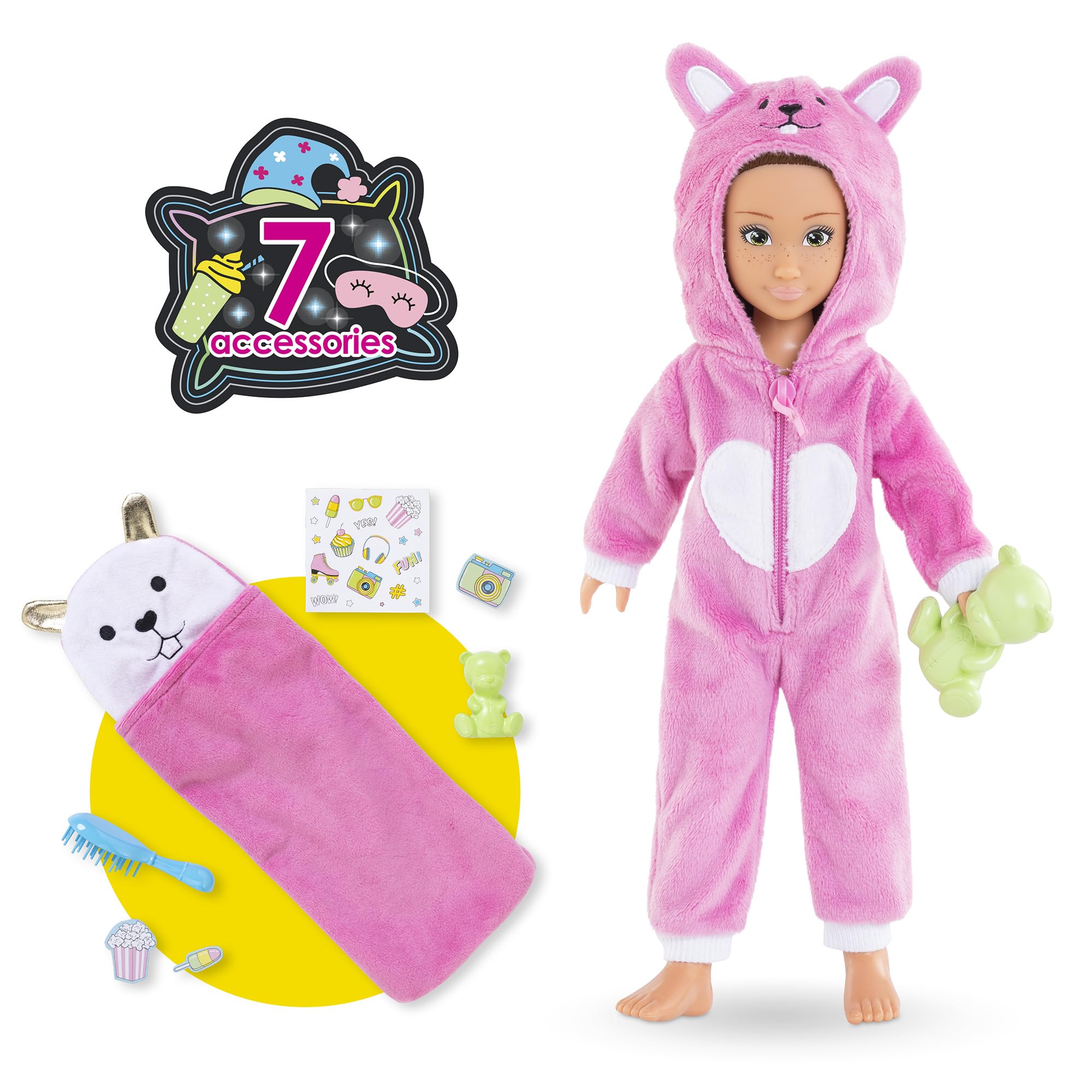corolle-girls-zo-pyjama-party-poup-e-28-cm-9-accessoires image 3