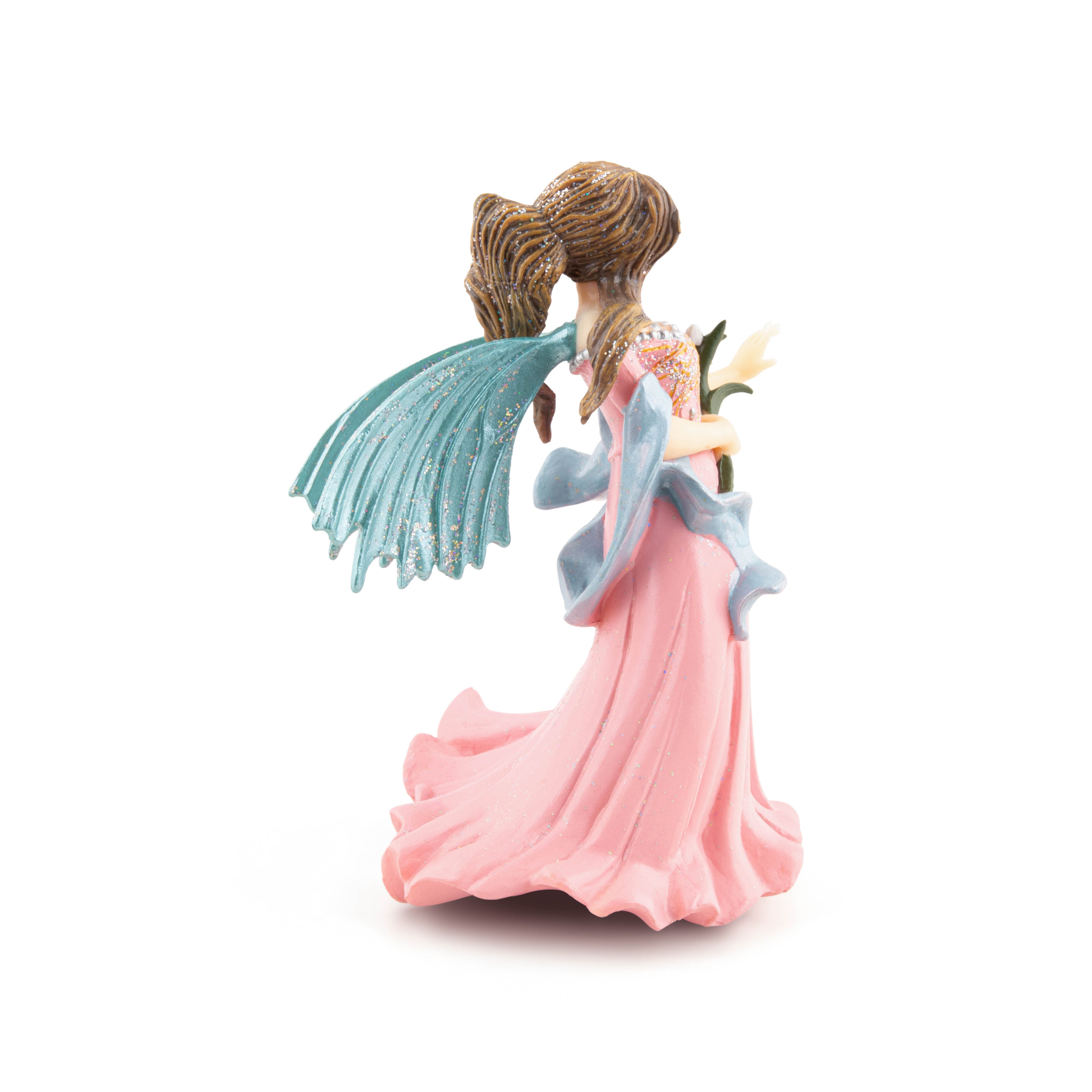 papo-the-enchanted-world-elfe-rose-au-lys-figurine-robe-rose image 7