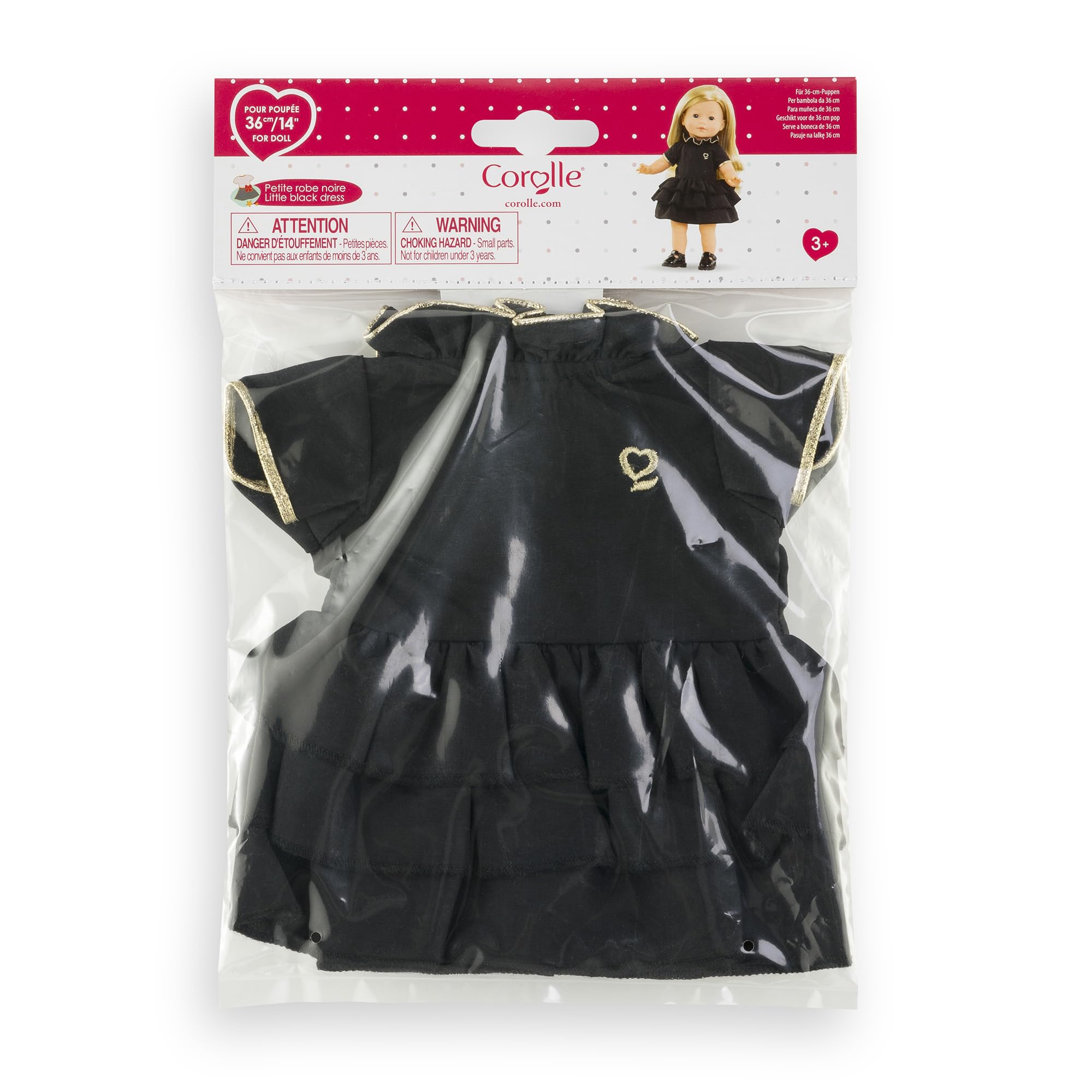 corolle-ma-corolle-petite-robe-noire-v-tement-poup-e-36-cm image 4