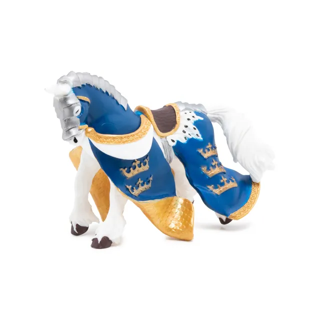 papo-medieval-cheval-du-roi-arthur-bleu-figurine-cheval-m-di-val image 1