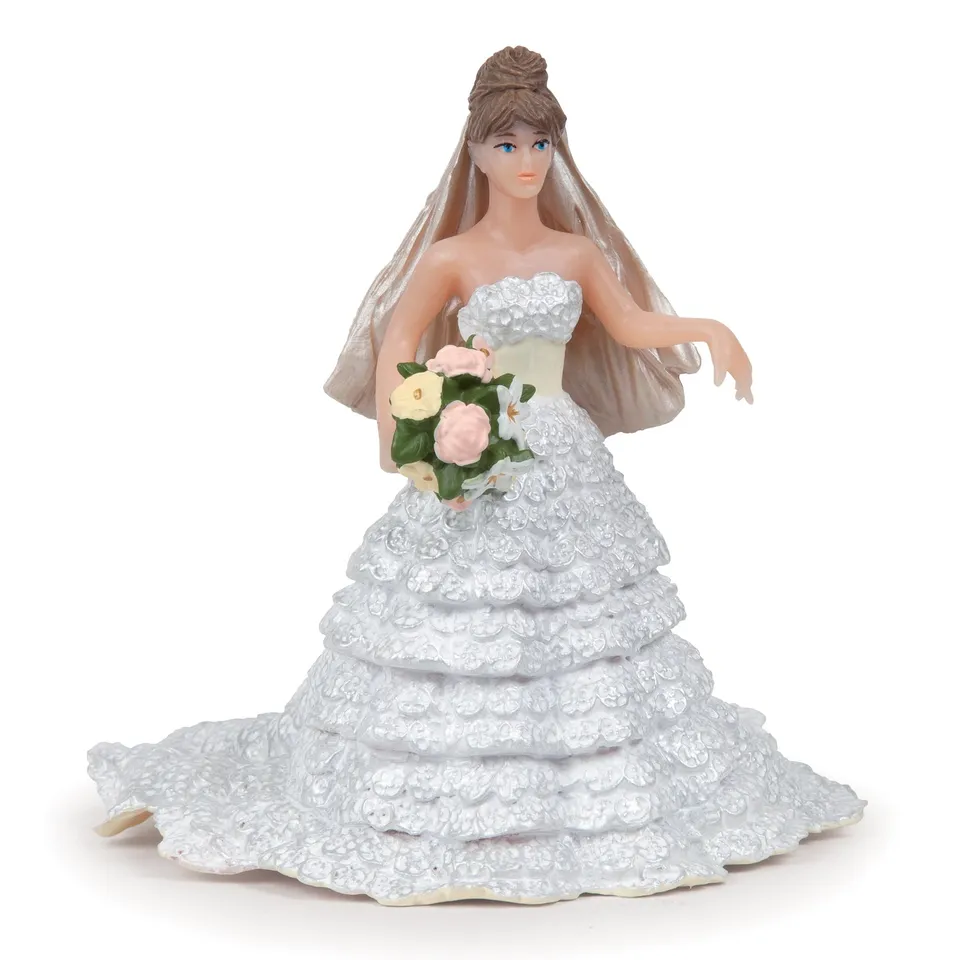 papo-the-enchanted-world-mari-e-figurine-robe-dentelle-blanche image 1