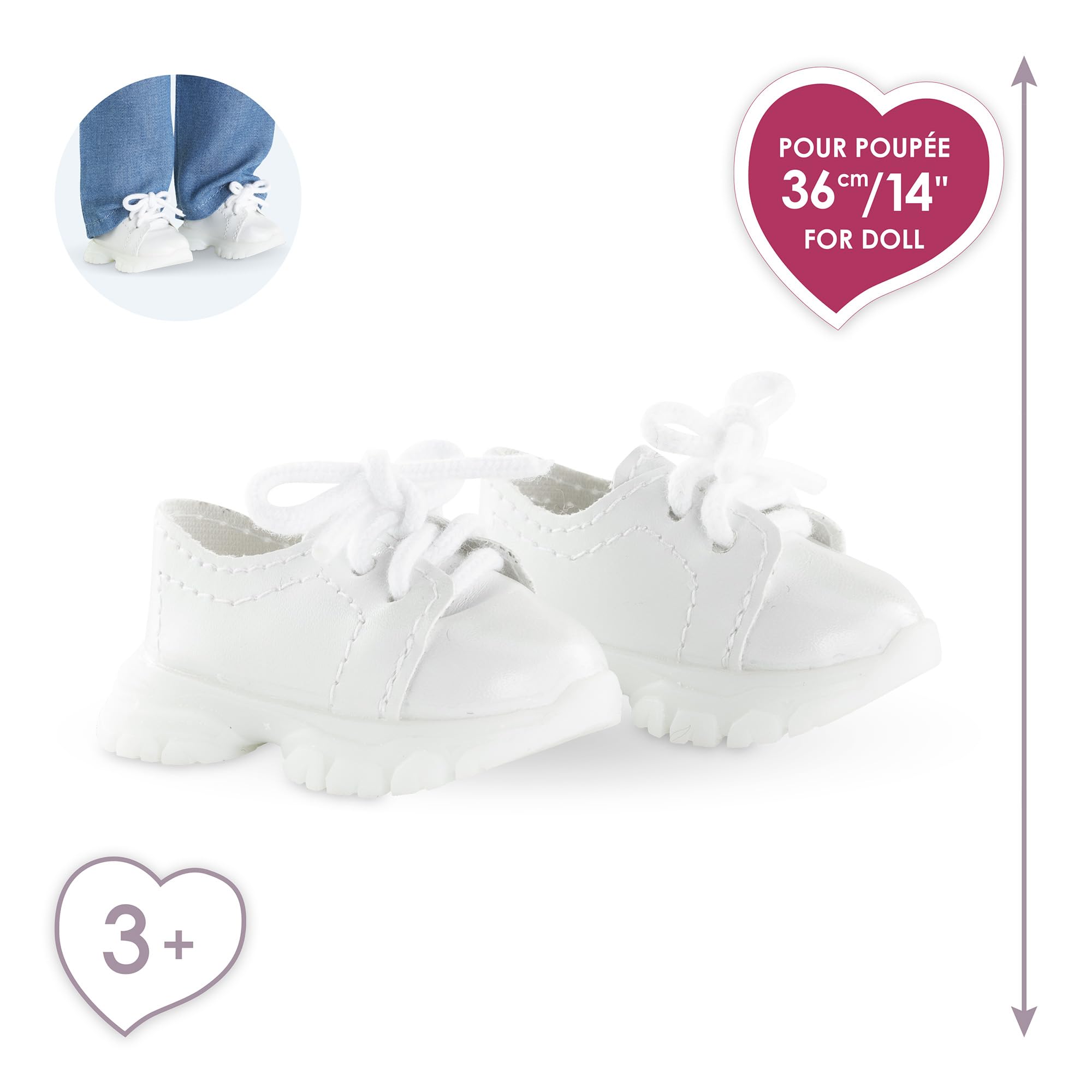 ma-corolle-baskets-de-sport-blanches-chaussures-poup-e-36cm image 2