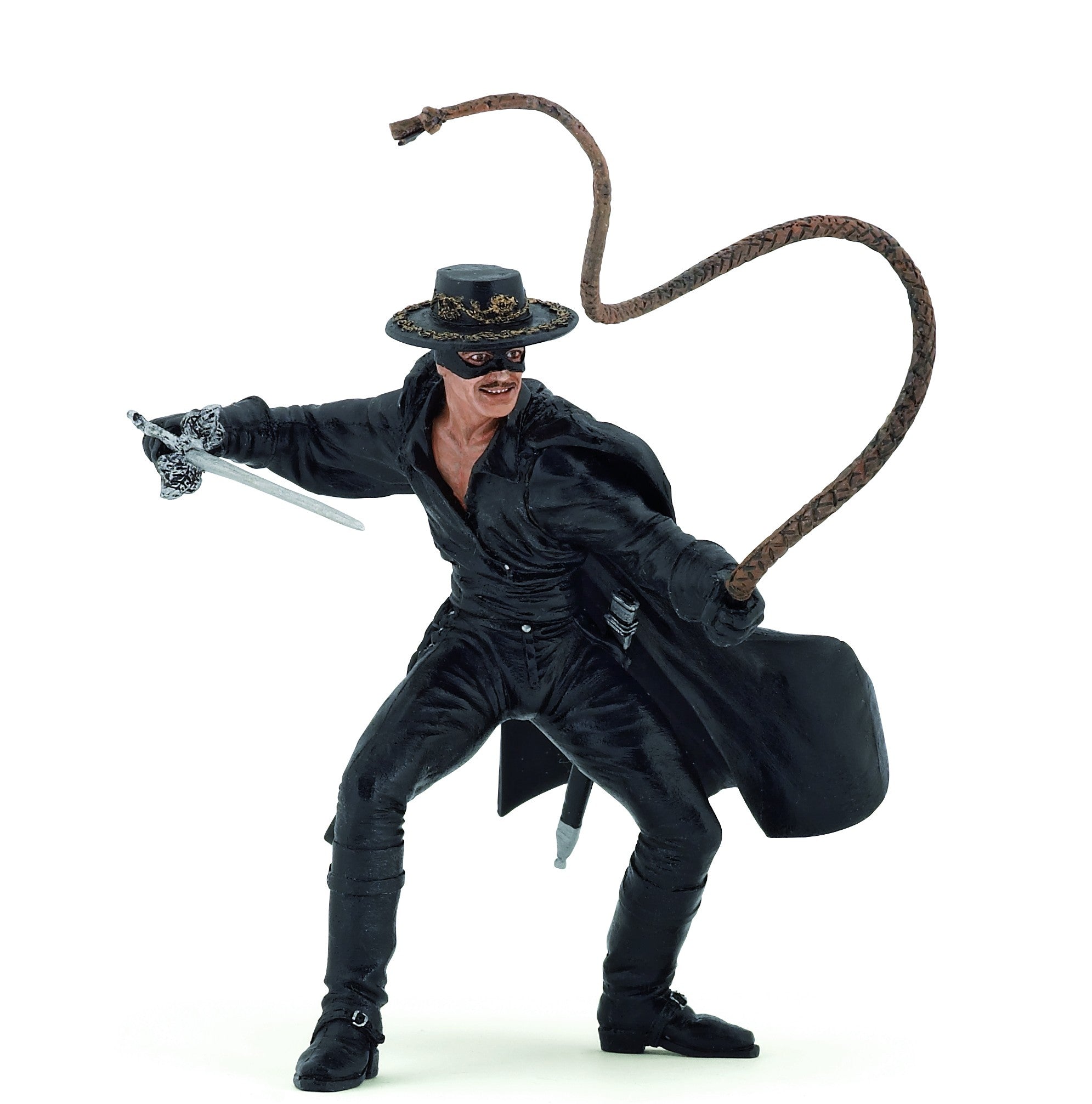 papo-historiques-zorro-au-fouet-figurine-justicier image 1