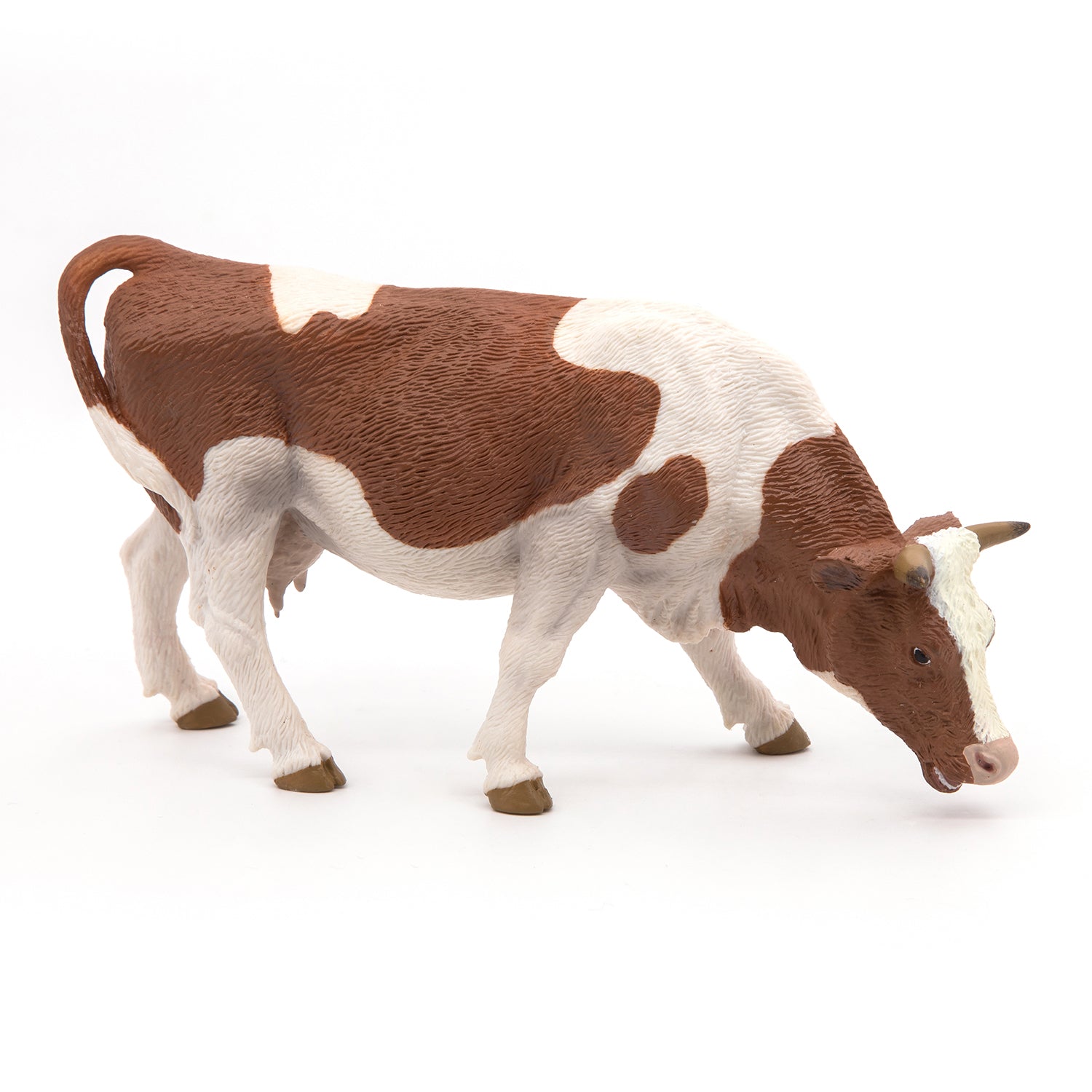papo-farmyard-friends-vache-figurine-simmental-broutant image 2