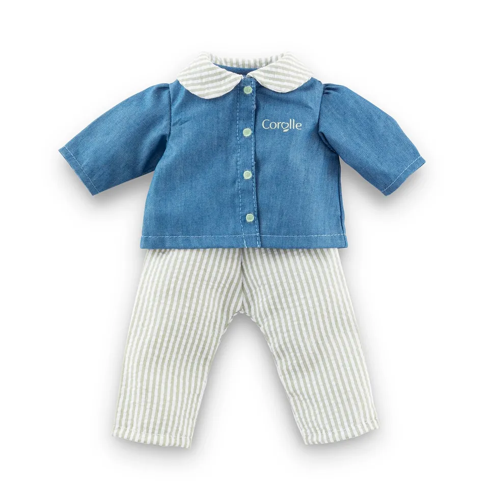 corolle-ma-corolle-ensemble-blouse-pantalon-ray-v-tement-36-cm image 1