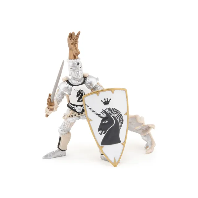 papo-medieval-ma-tre-des-armes-cimier-licorne-chevalier image 1