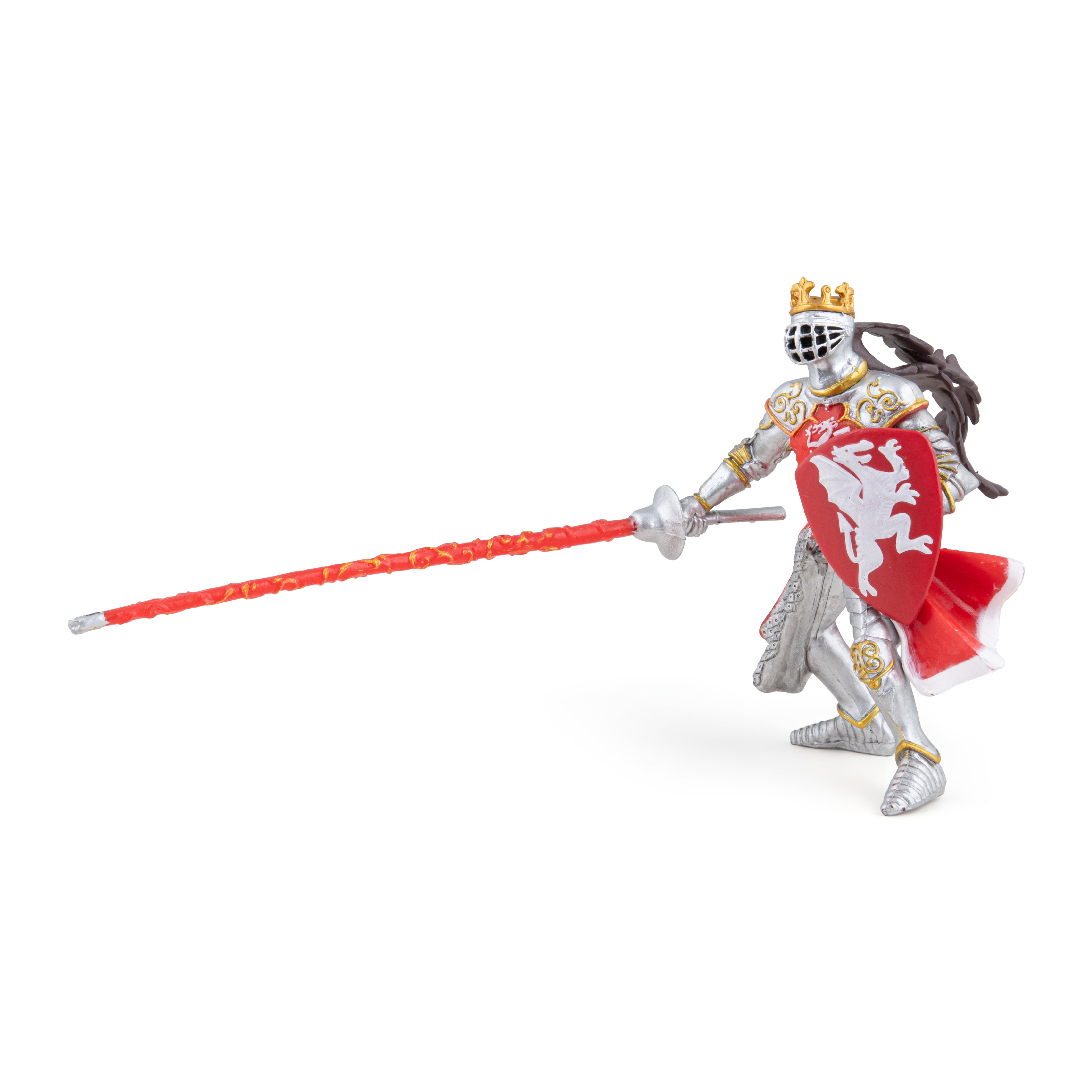 papo-medieval-roi-au-dragon-rouge-figurine-cheval image 2