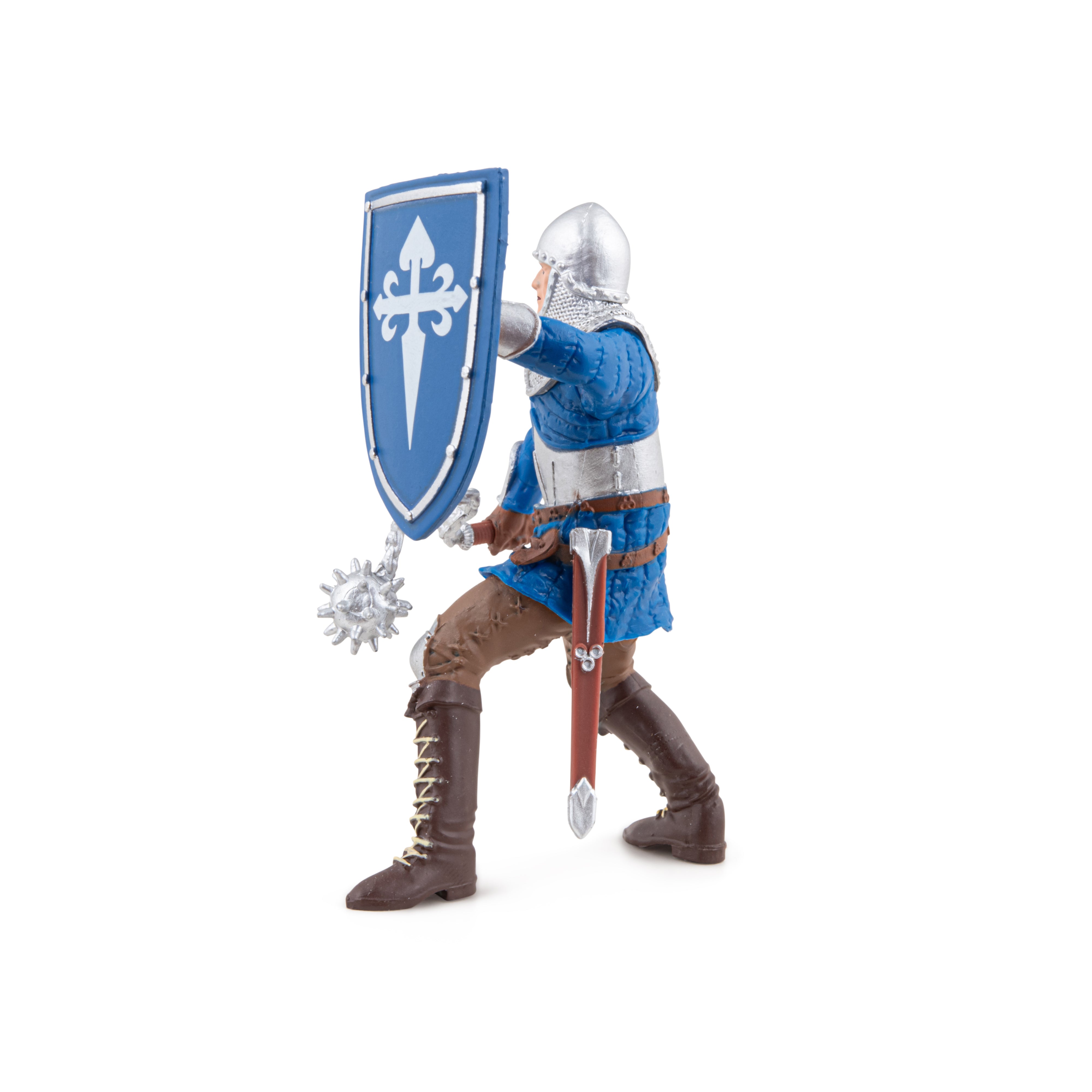 papo-medieval-figurine-chevalier-masse-d-arme-bouclier image 3