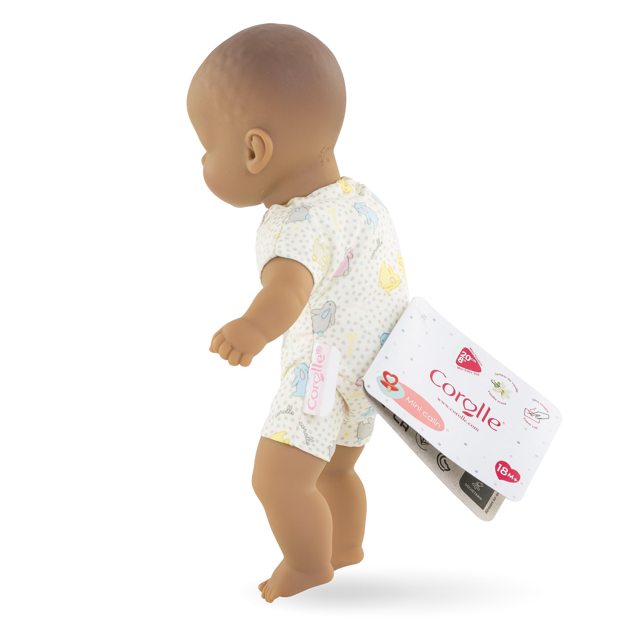 corolle-mon-premier-mini-calin-lapin-poupon-20-cm-yeux-marron image 4