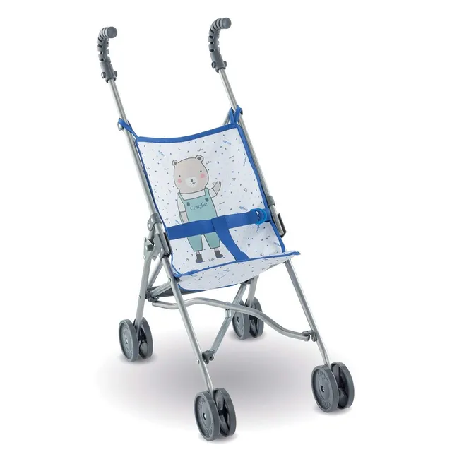 corolle-mon-grand-poupon-poussette-canne-bleue image 1