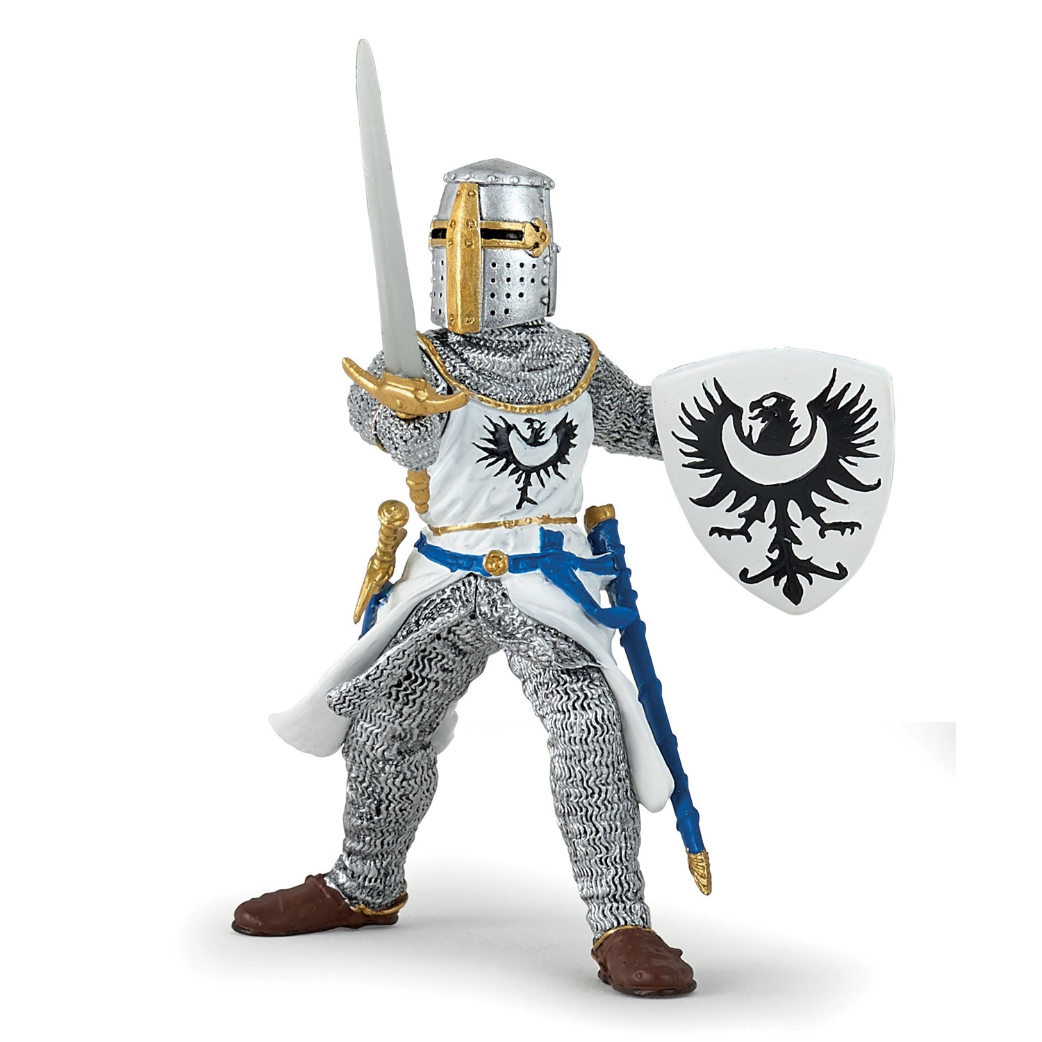 papo-medieval-chevalier-blanc-l-p-e-figurine-armure image 1