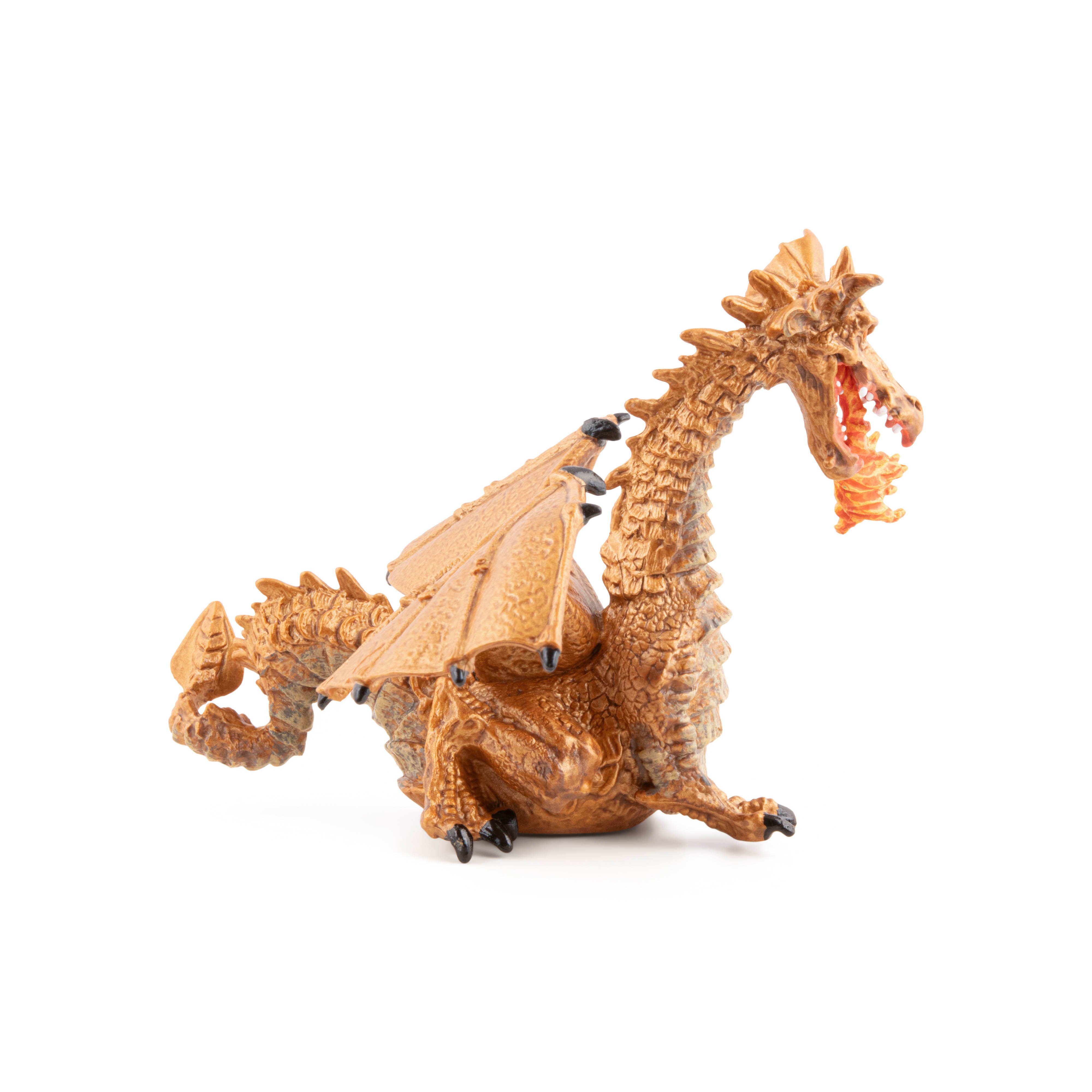 papo-monde-enchant-dragon-or-avec-flamme-figurine-dragon image 3