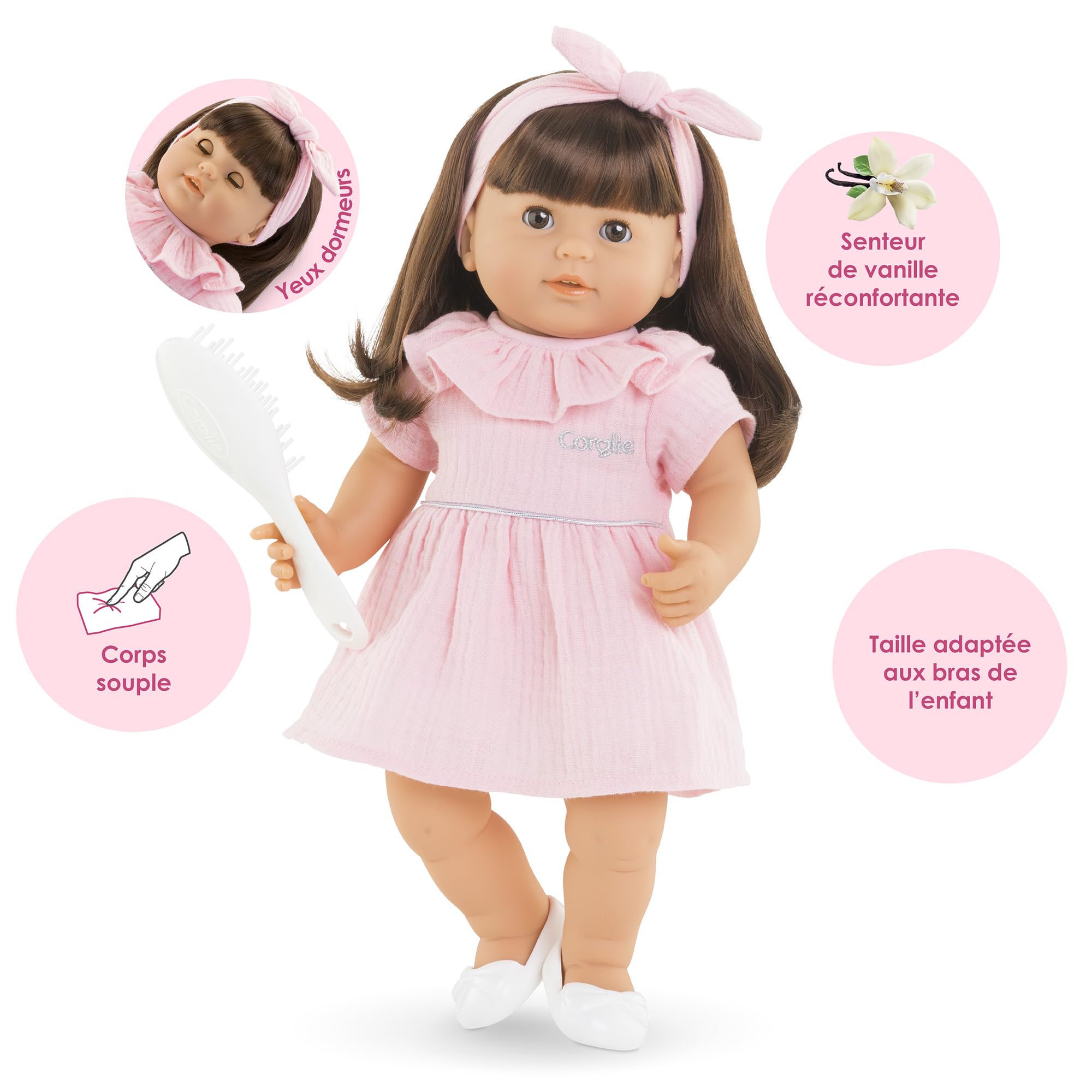 corolle-mon-grand-poupon-julie-36-cm-poupon-vanille-brosse image 4